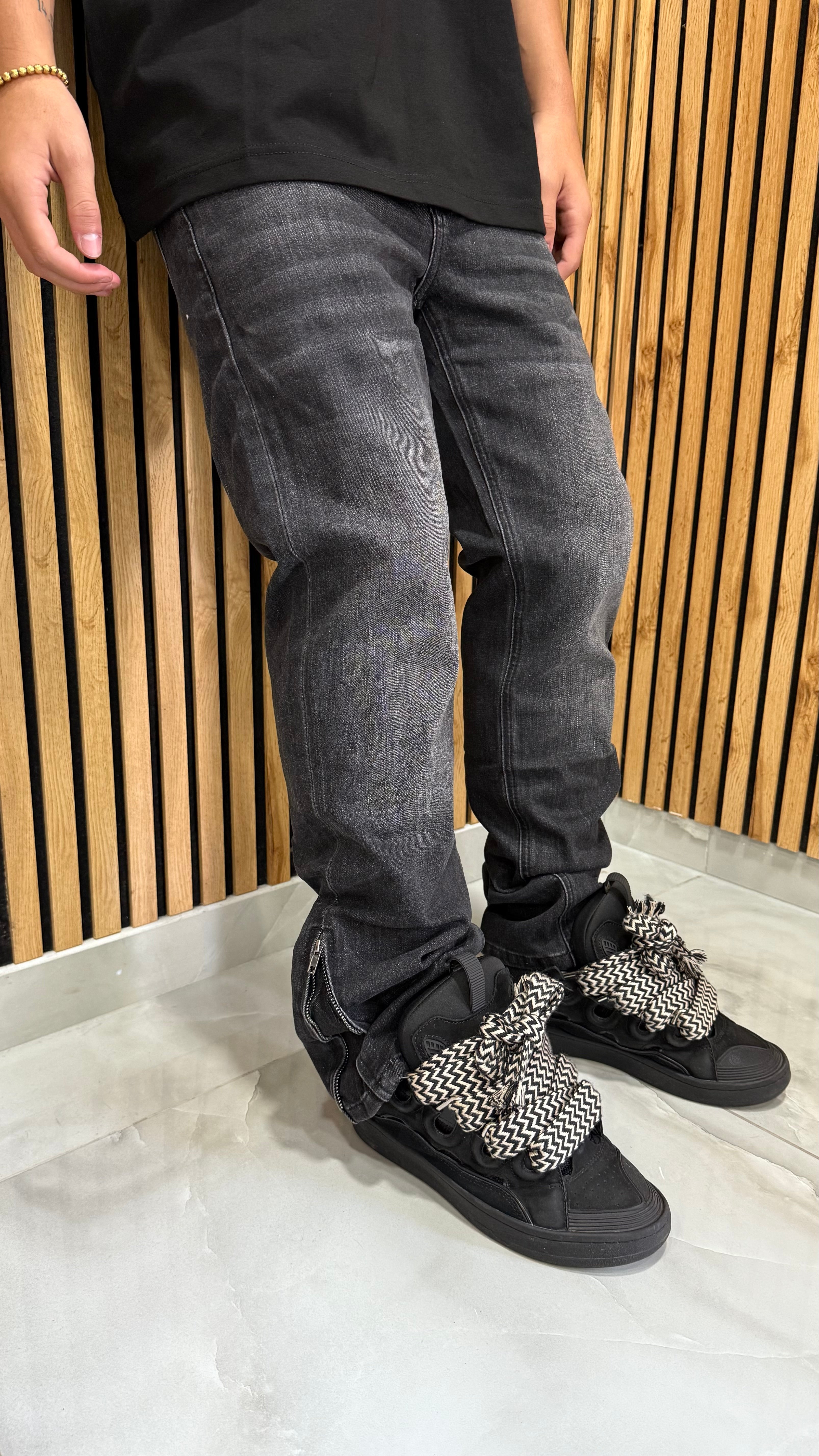 Jeans Baggy Zip Lateral Simply