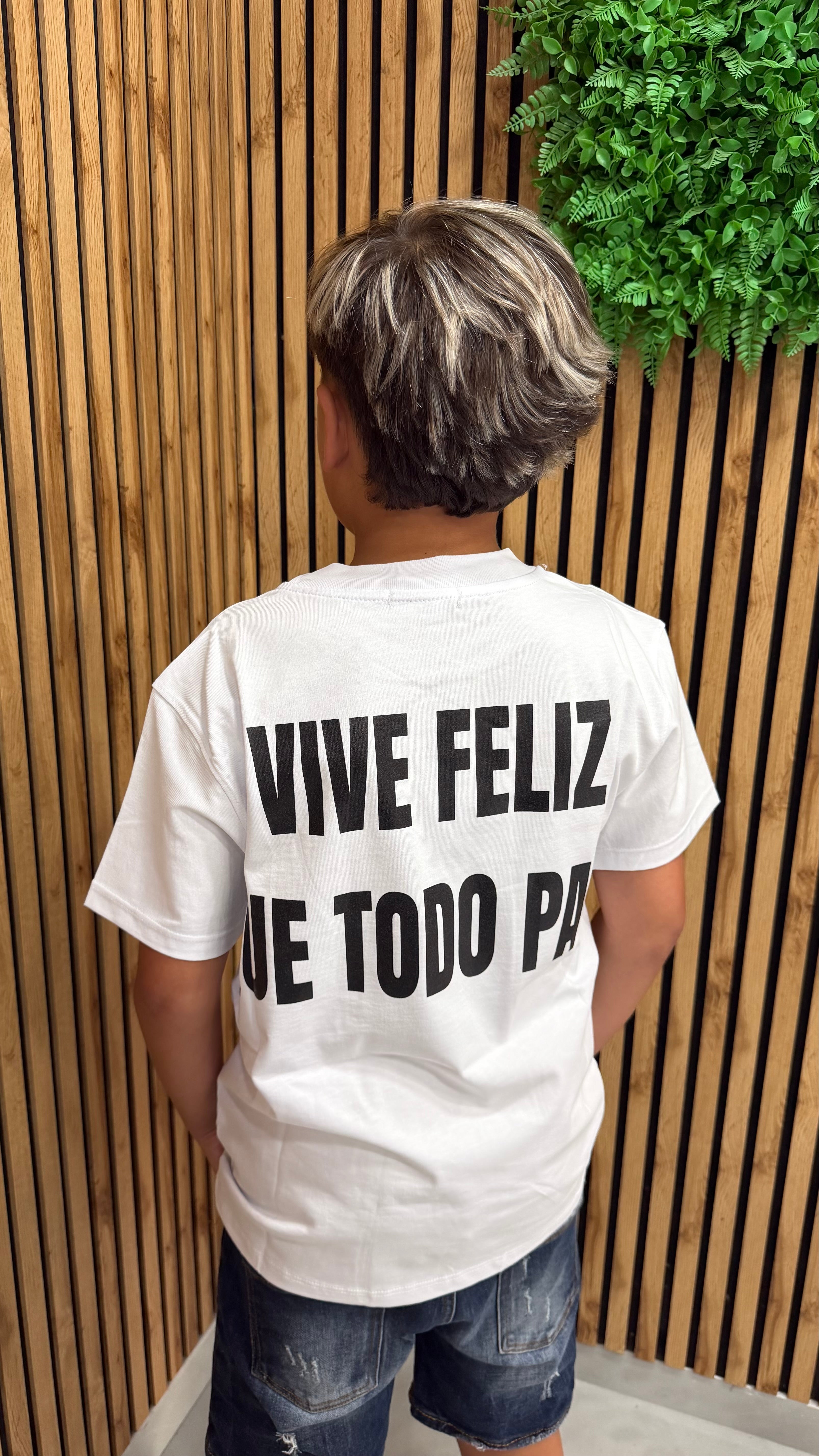 T-Shirt “Vive Feliz Que Todo Pasa” Junior