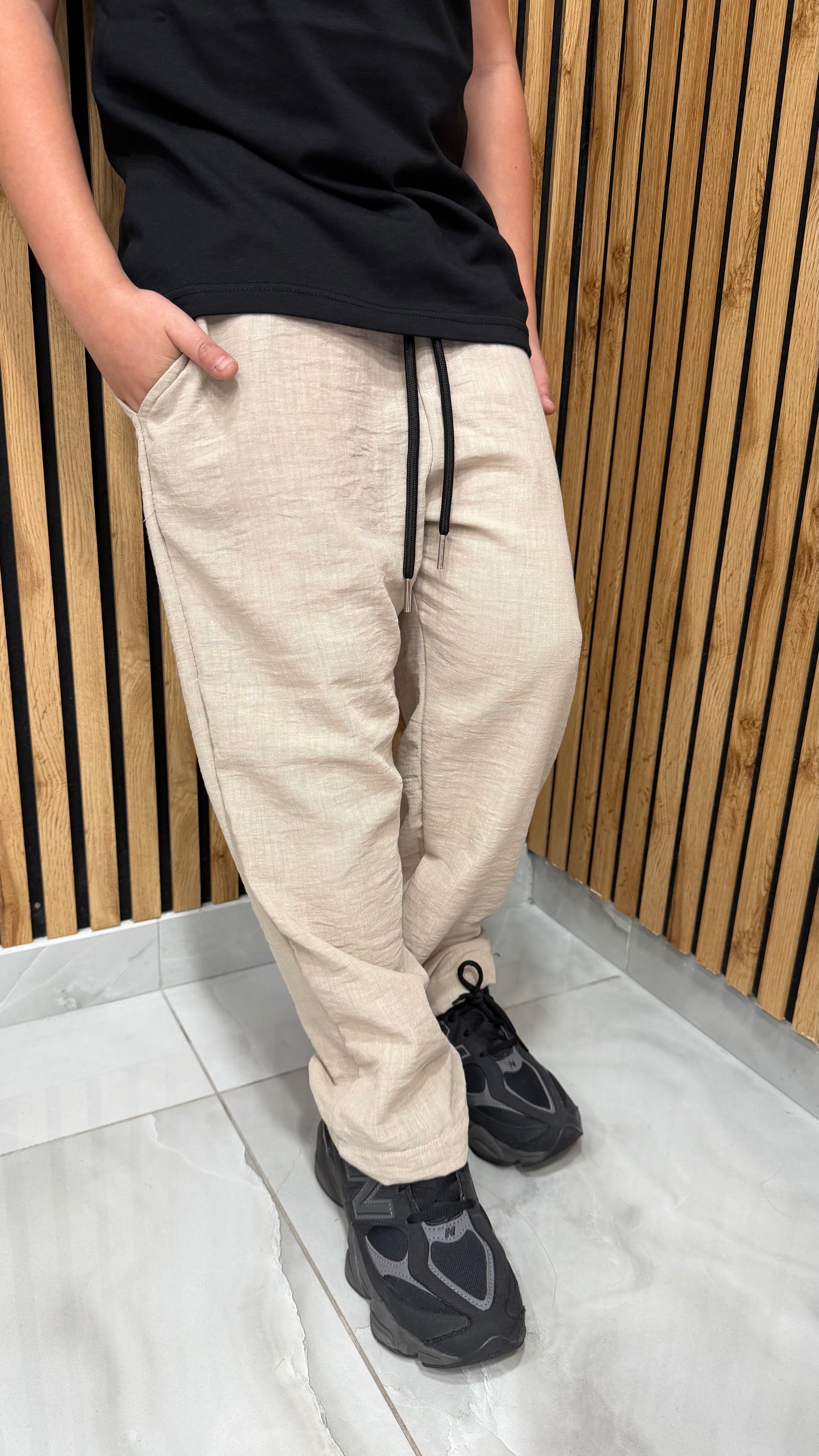 Pantalone Baggy Lino 3 Colori Cianotic Junior