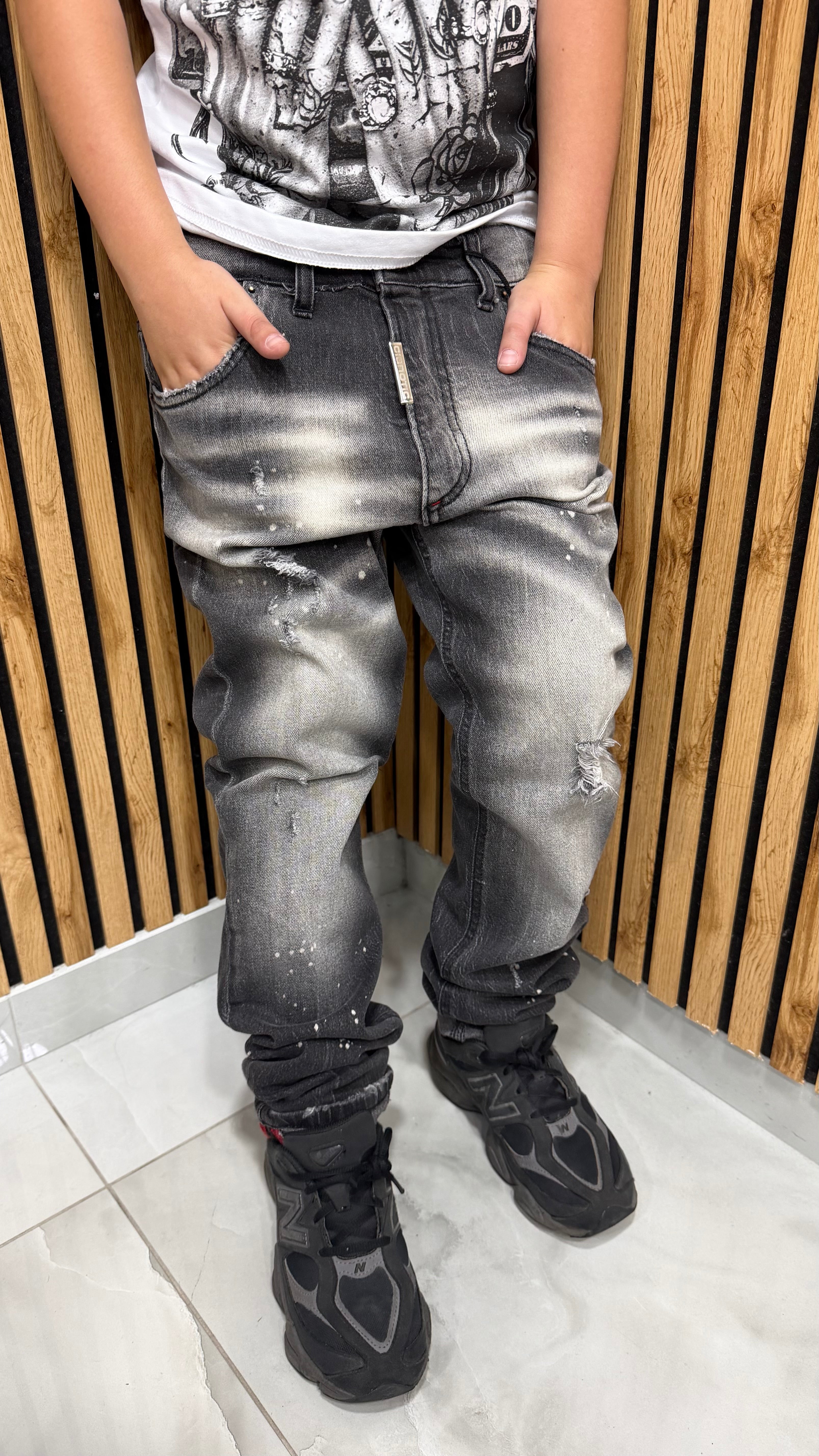 Jeans Mood DSQ CB DQ6 Black Cianotic Junior