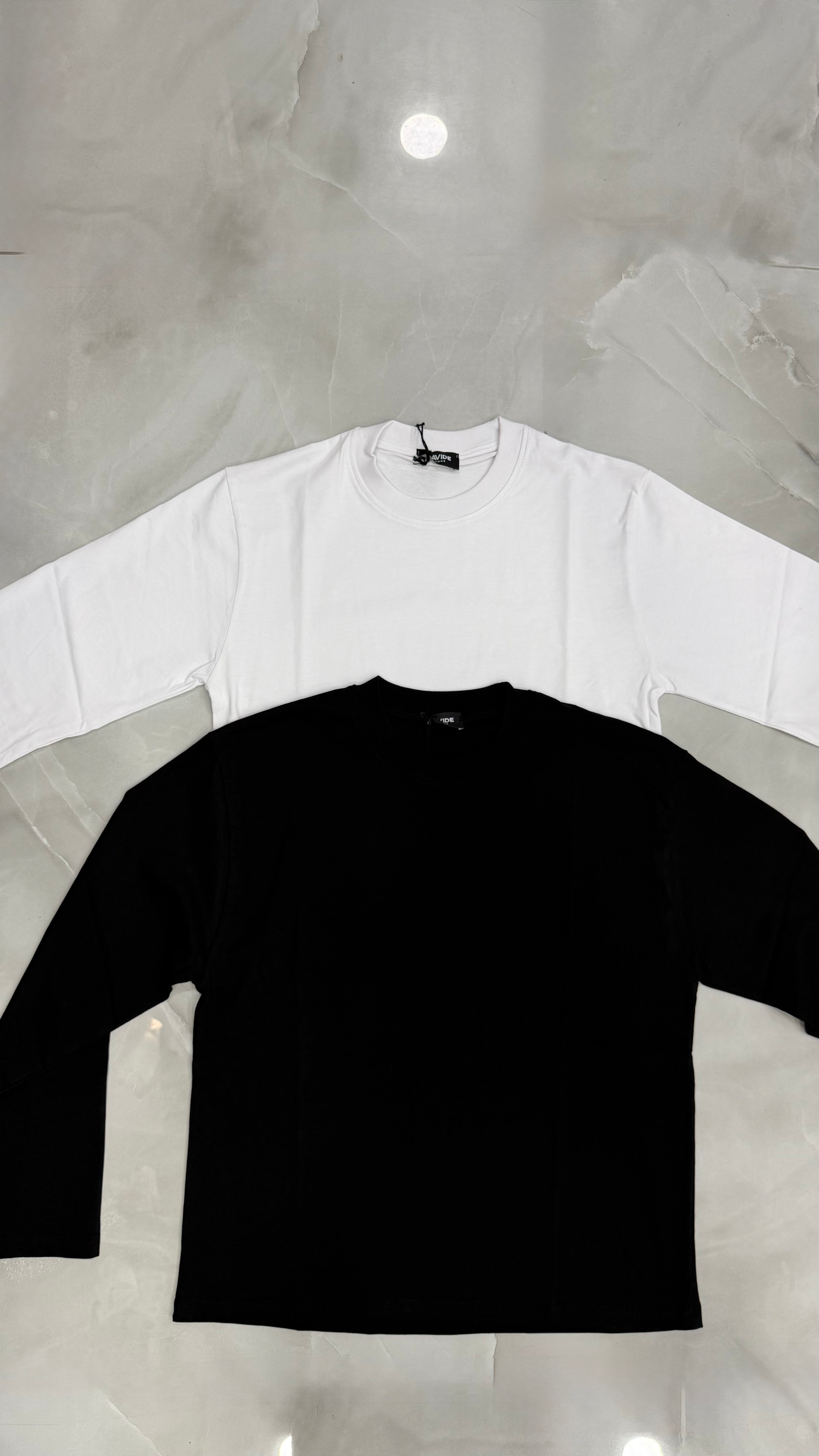 T-Shirt Junior Long Sleeve Basic 2 Colori