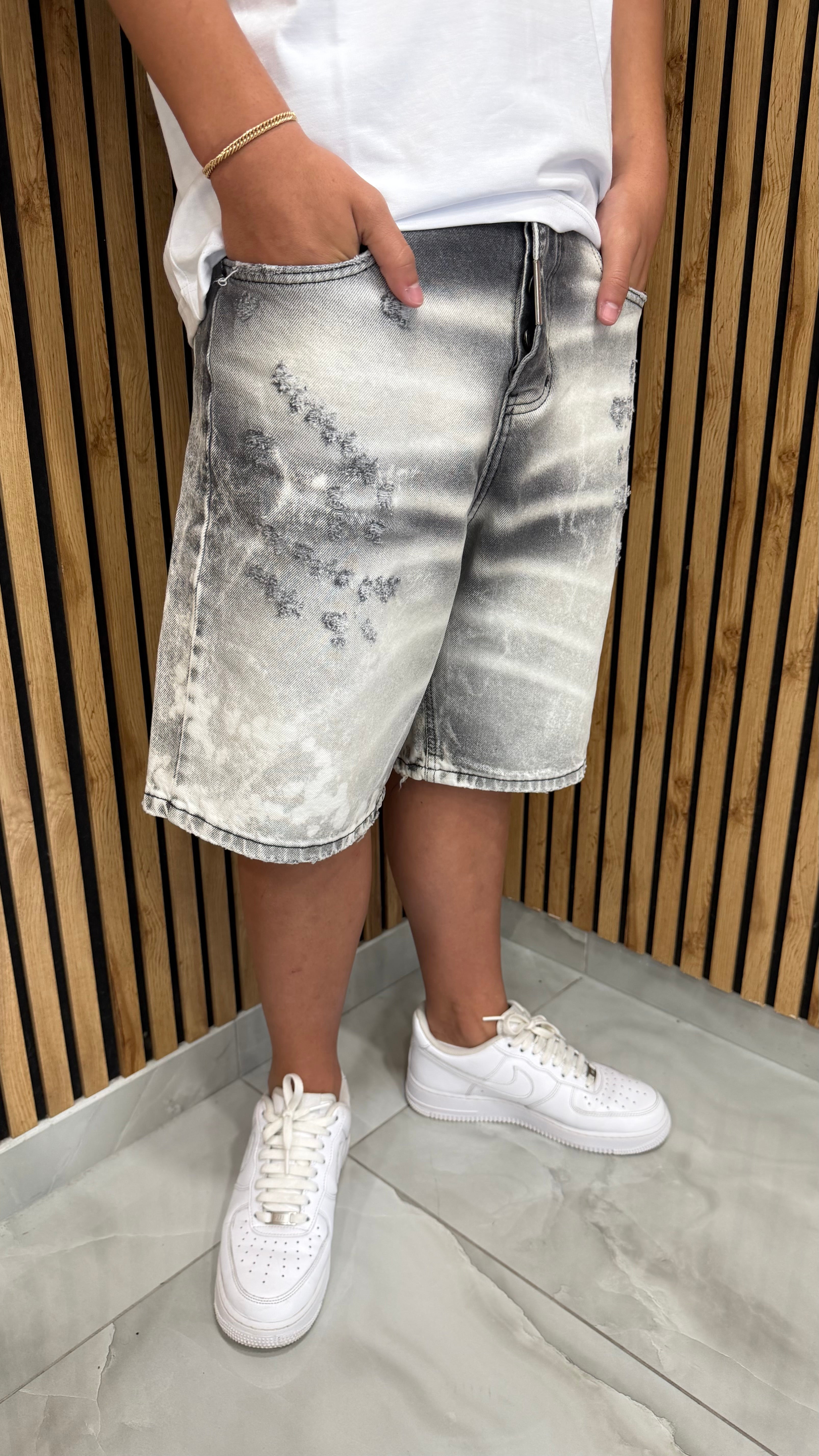 Jeans Short Stark Black Cianotic