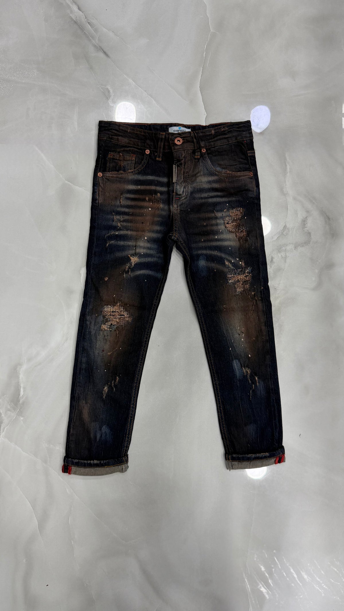 Jeans Junior Over Time Blu Cianotic