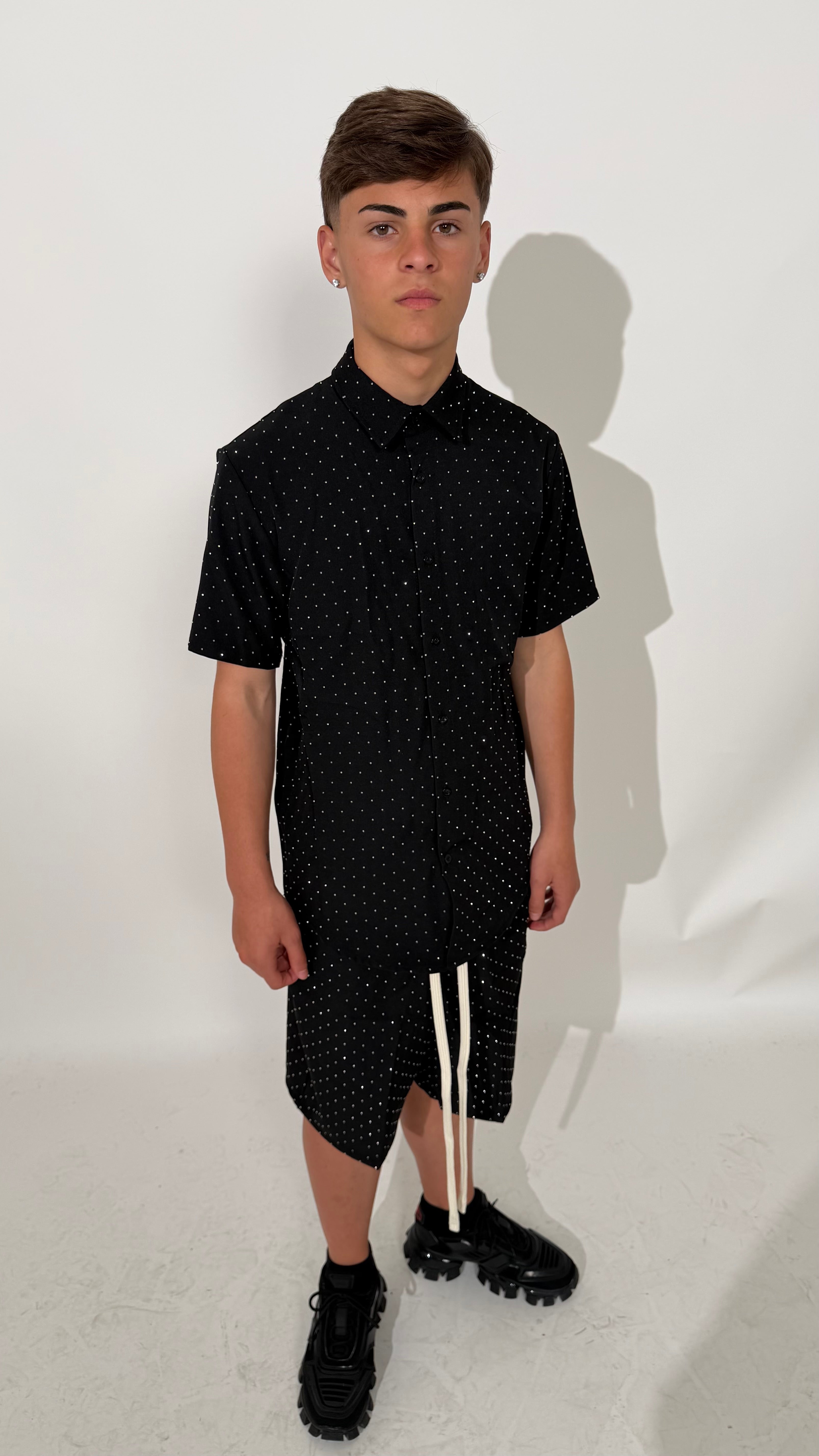 Coordinato “Camicia Diamond” Black