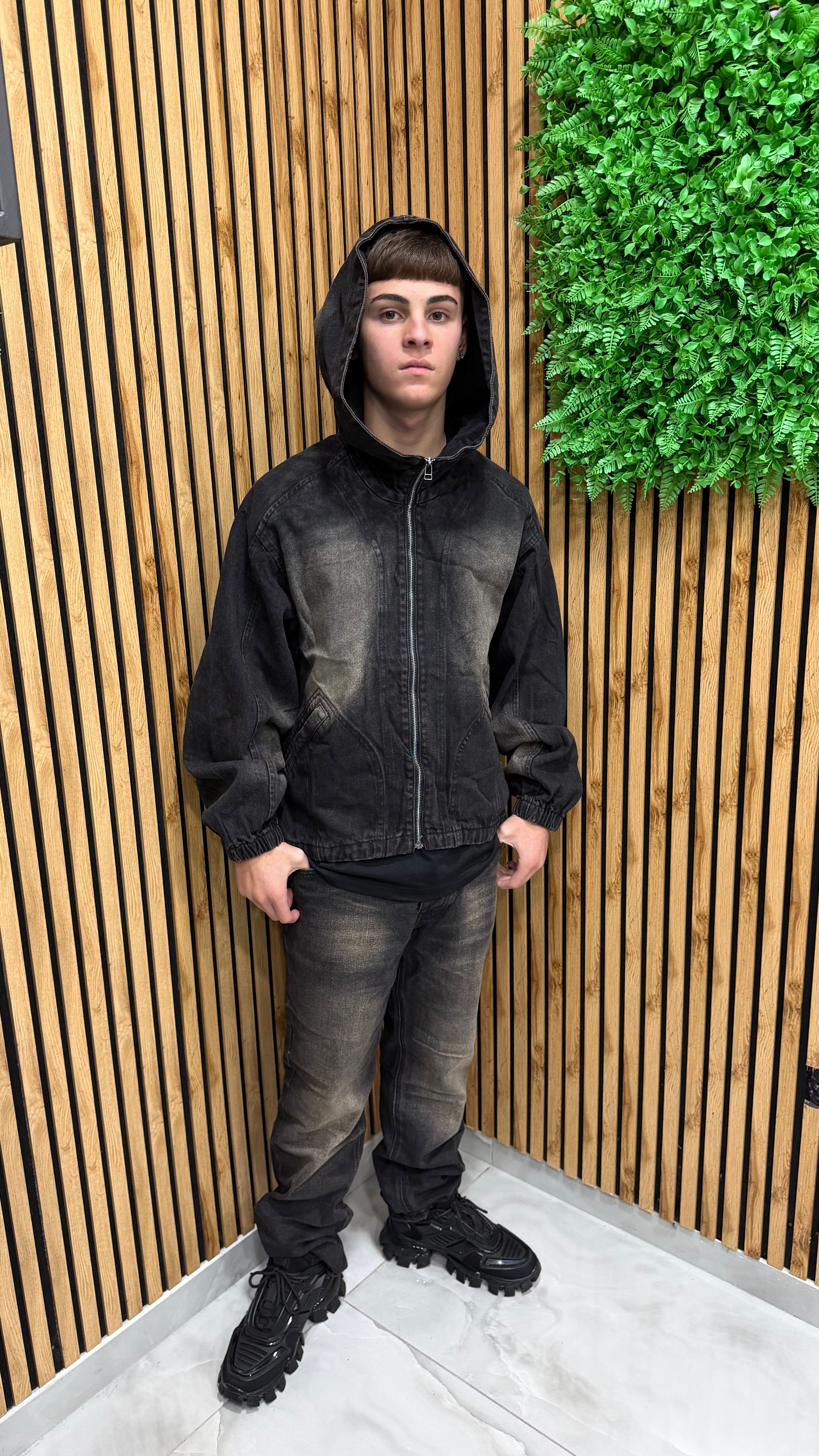 Coordinato Denim Black “Moon”