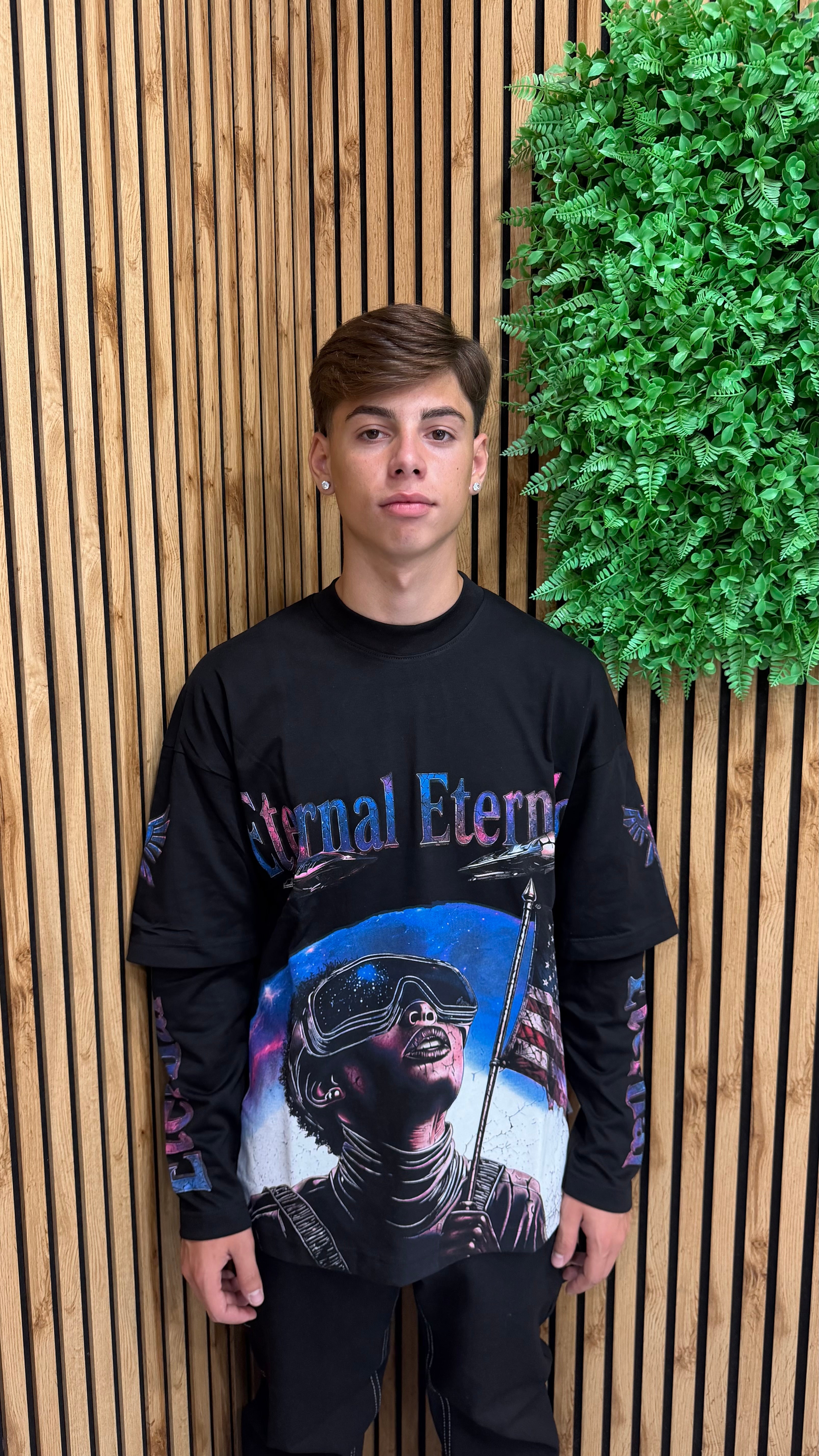 T-Shirt Uomo Long Sleeves Eternal 2 Colori Cianotic