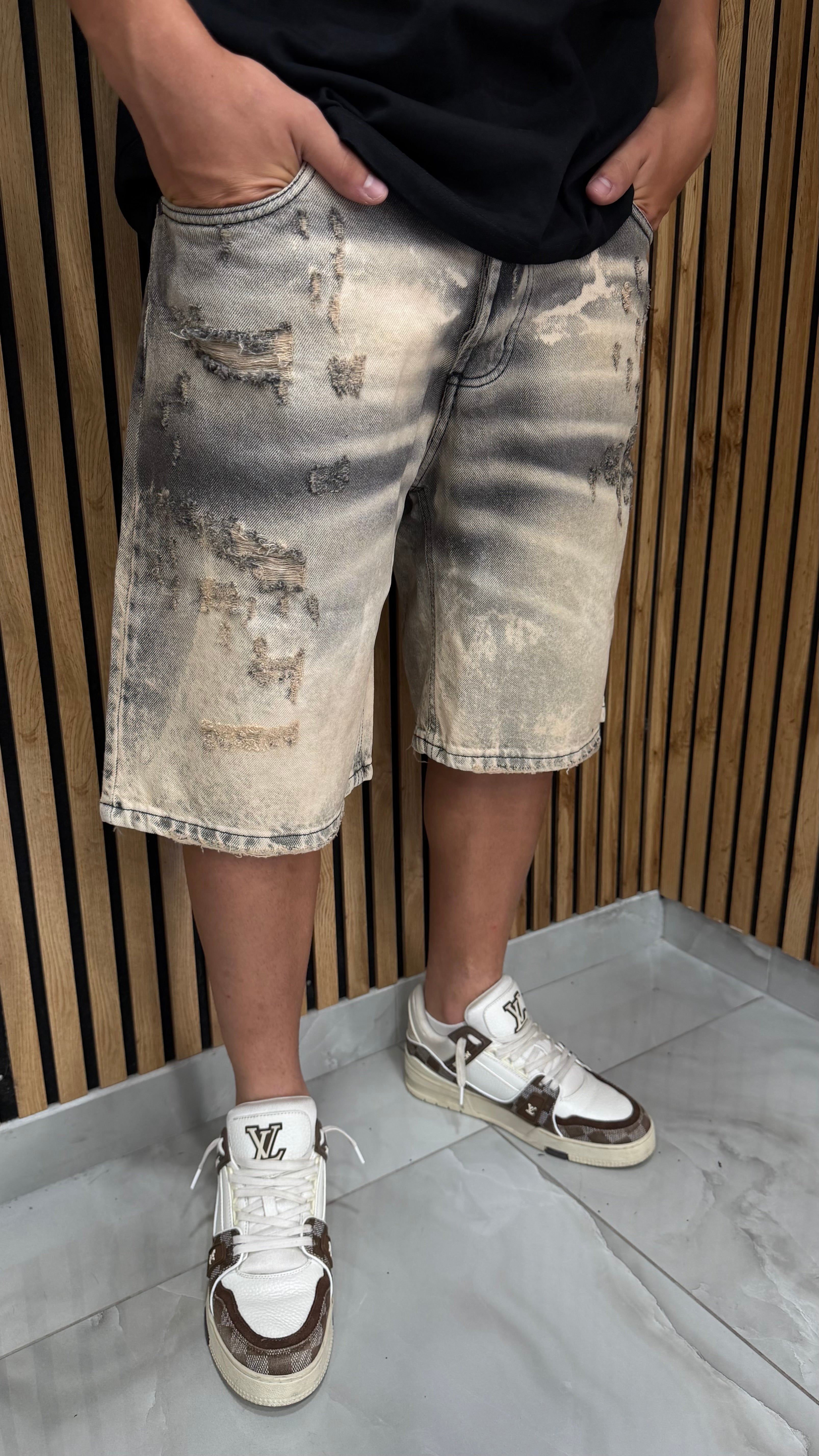 Jeans Short “Sandblasted”