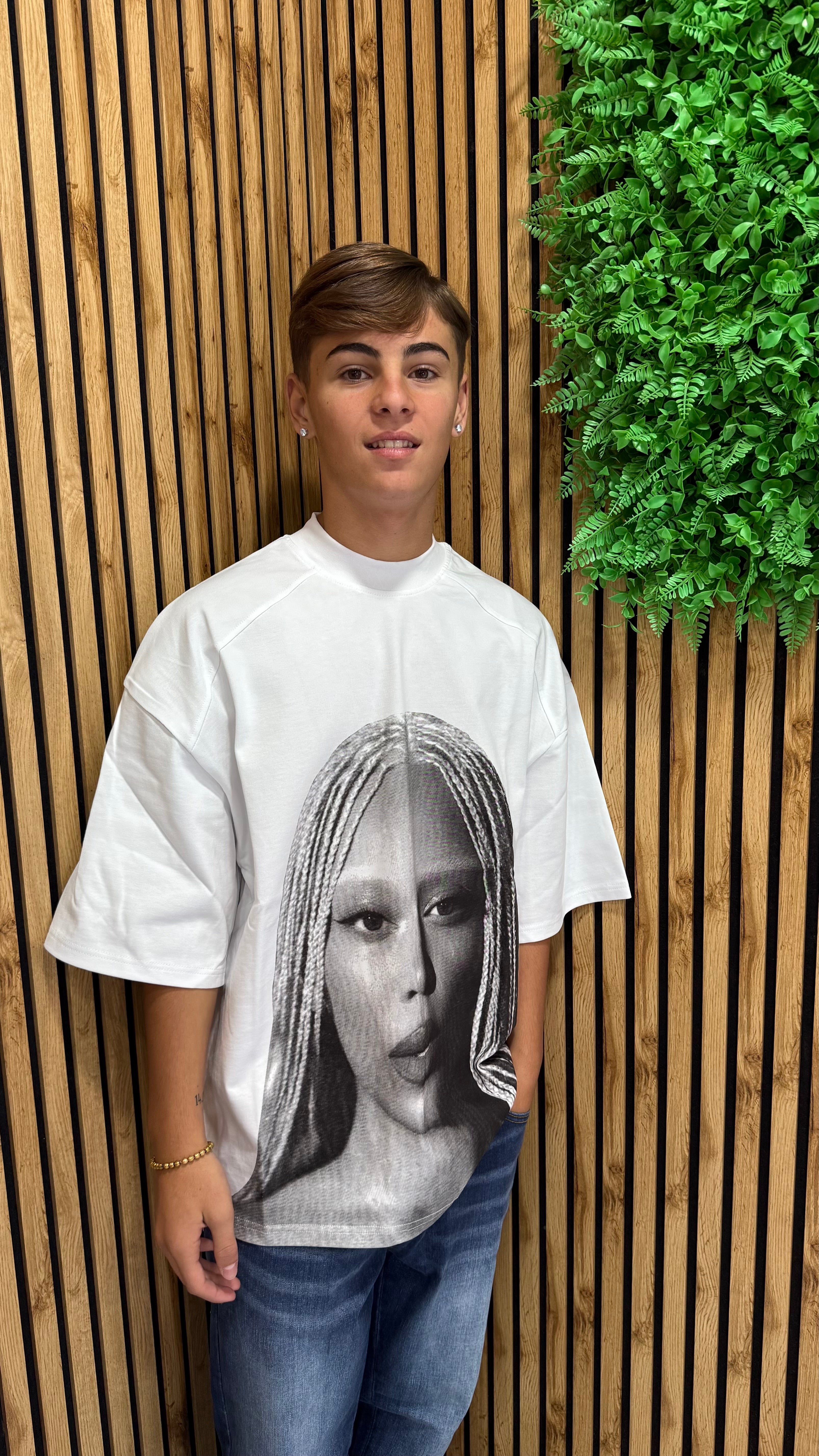 T-Shirt Tessuto Premium "Afro Girl"
