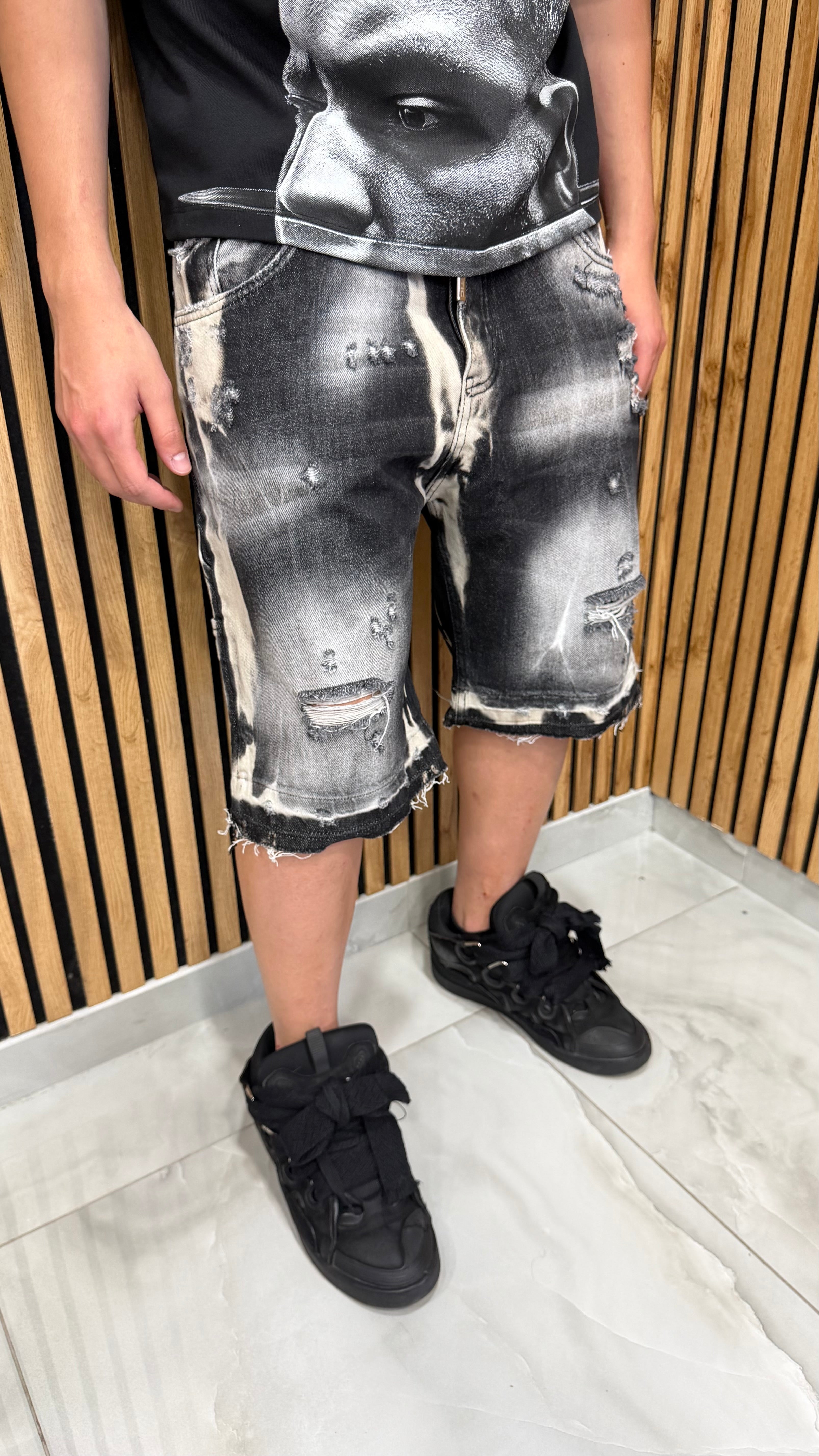 Jeans Short Carpenter MMT Black Cianotic