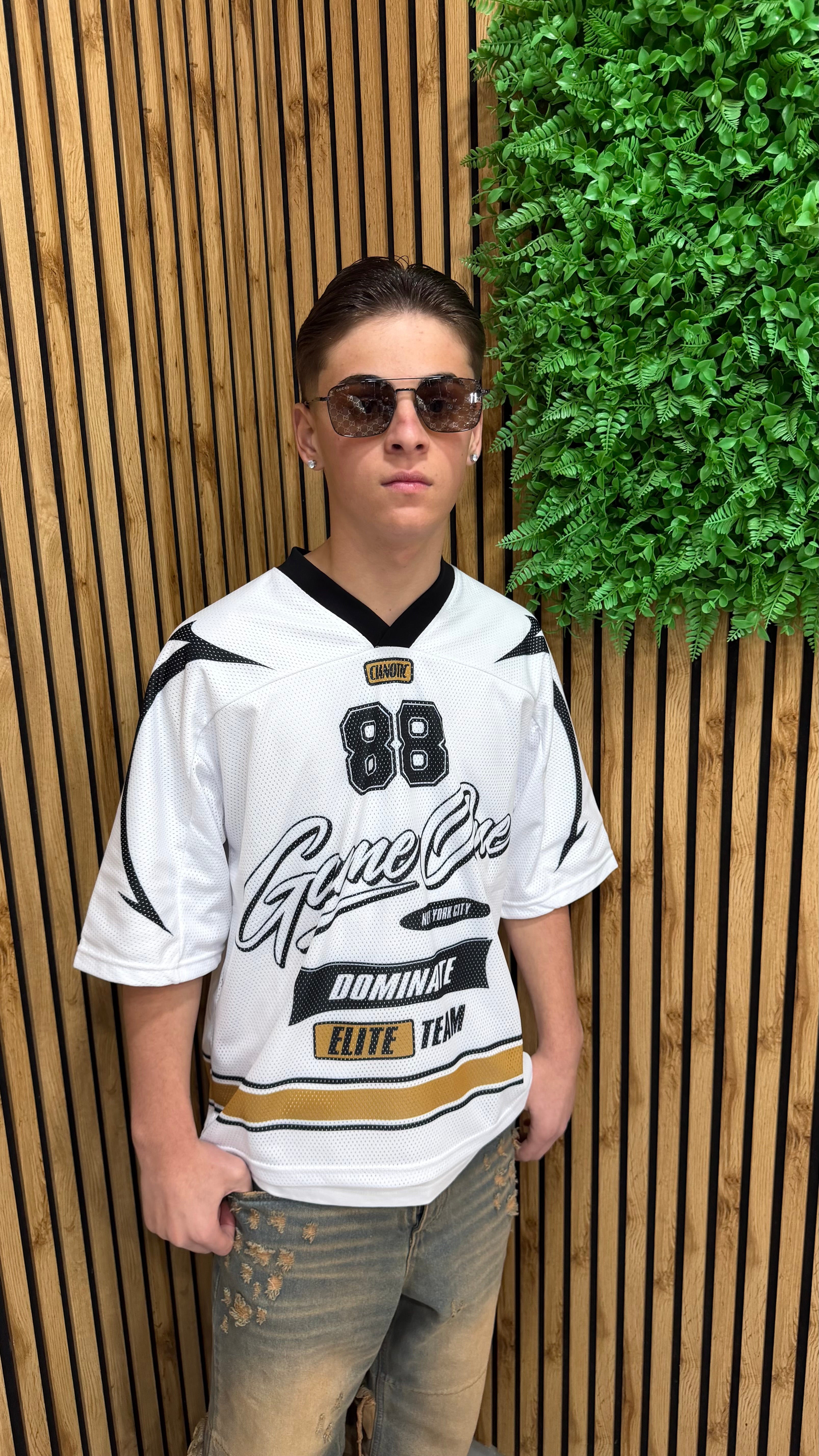 T-Shirt Mesh 88Game Cianotic