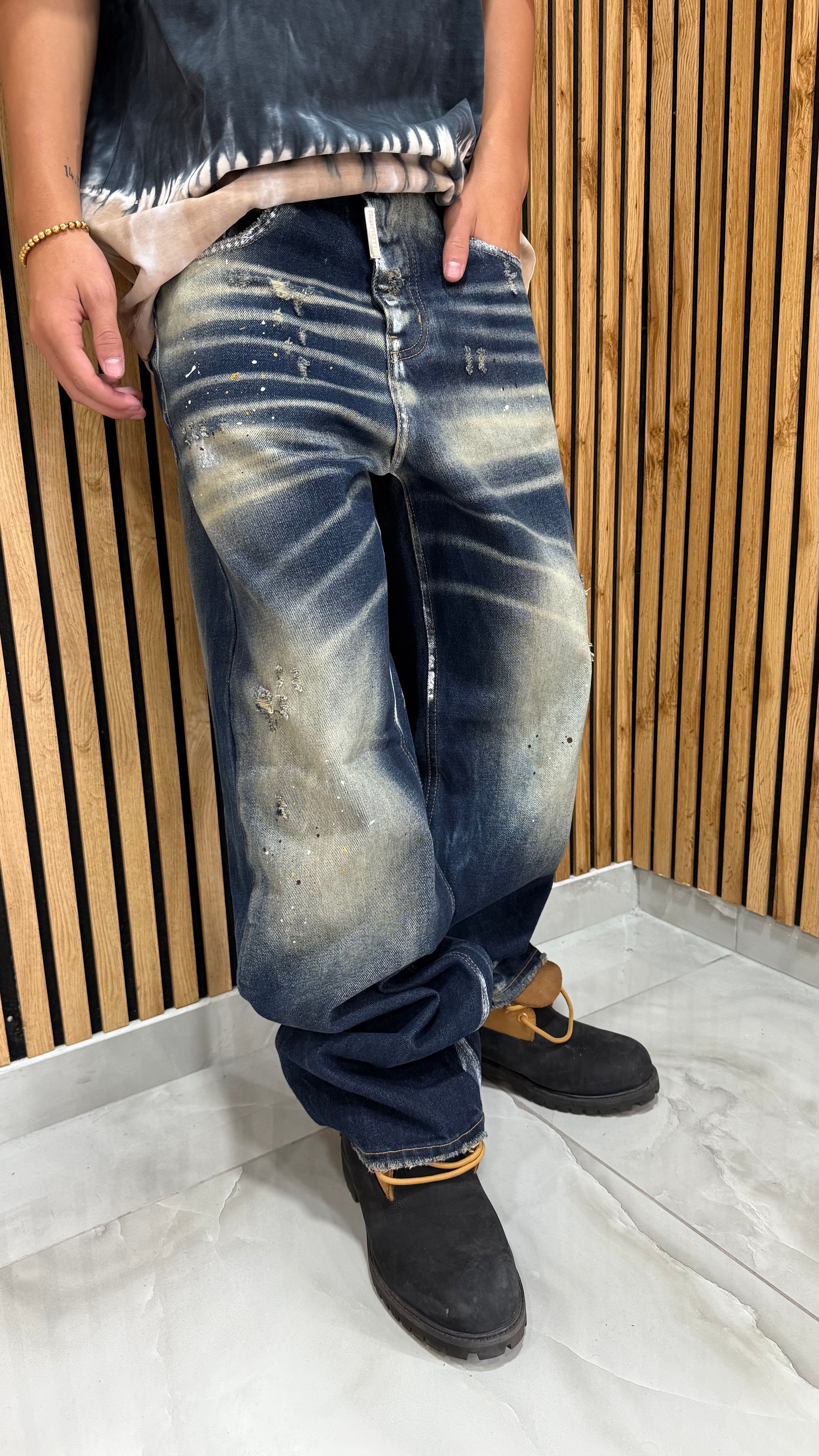Jeans Super Baggy "Berger" Cianotic