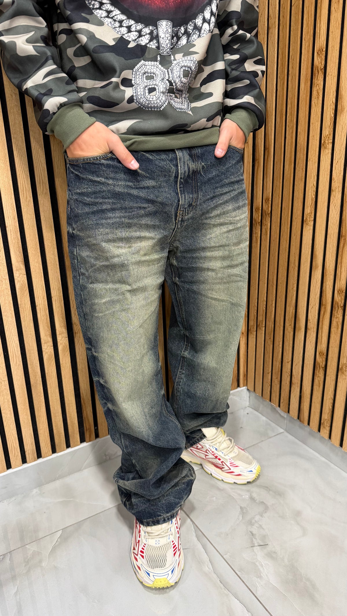 Jeans Uomo Baggy Espresso