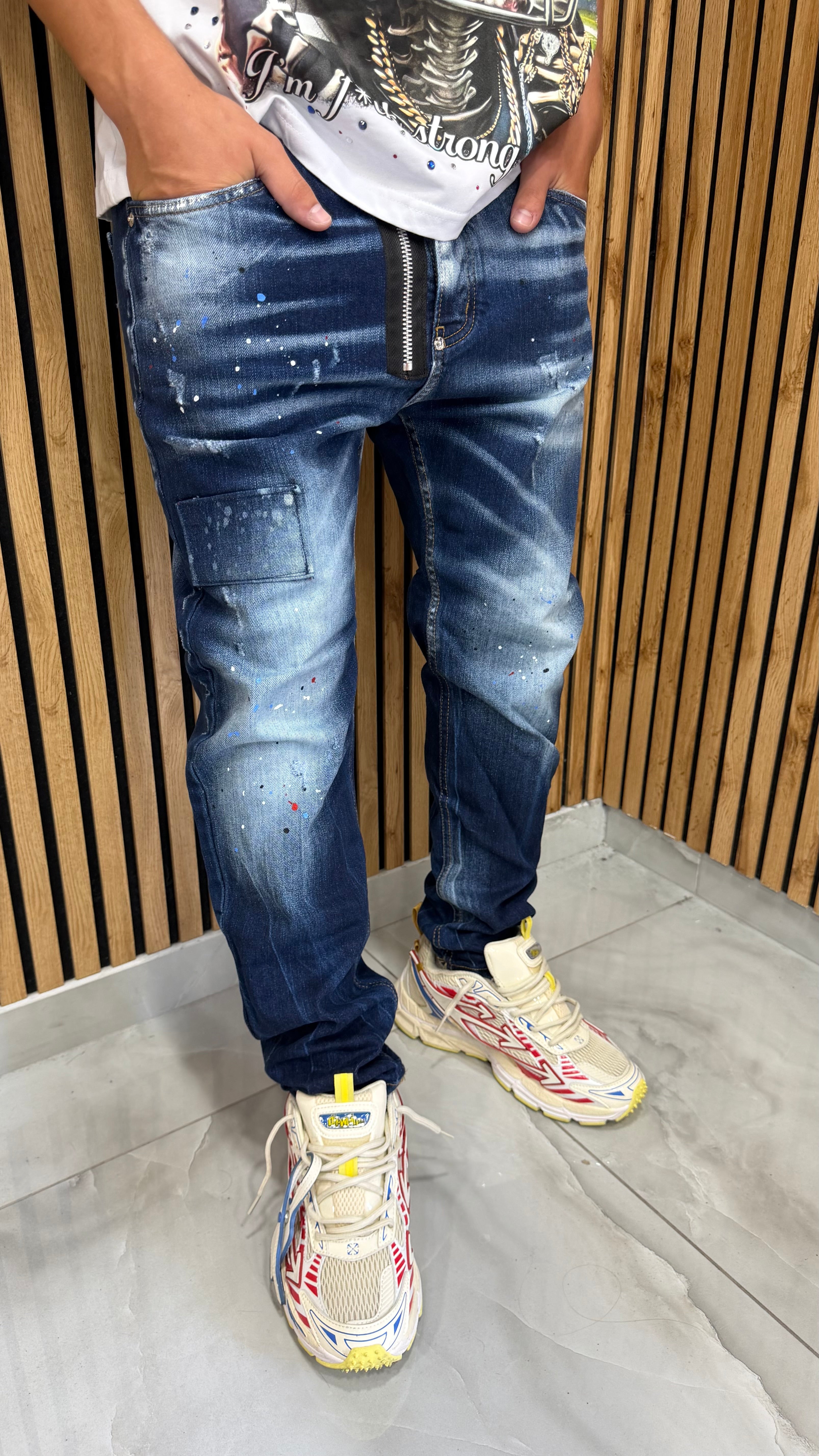 Jeans Uomo Mood DSQ Different Blu Cianotic