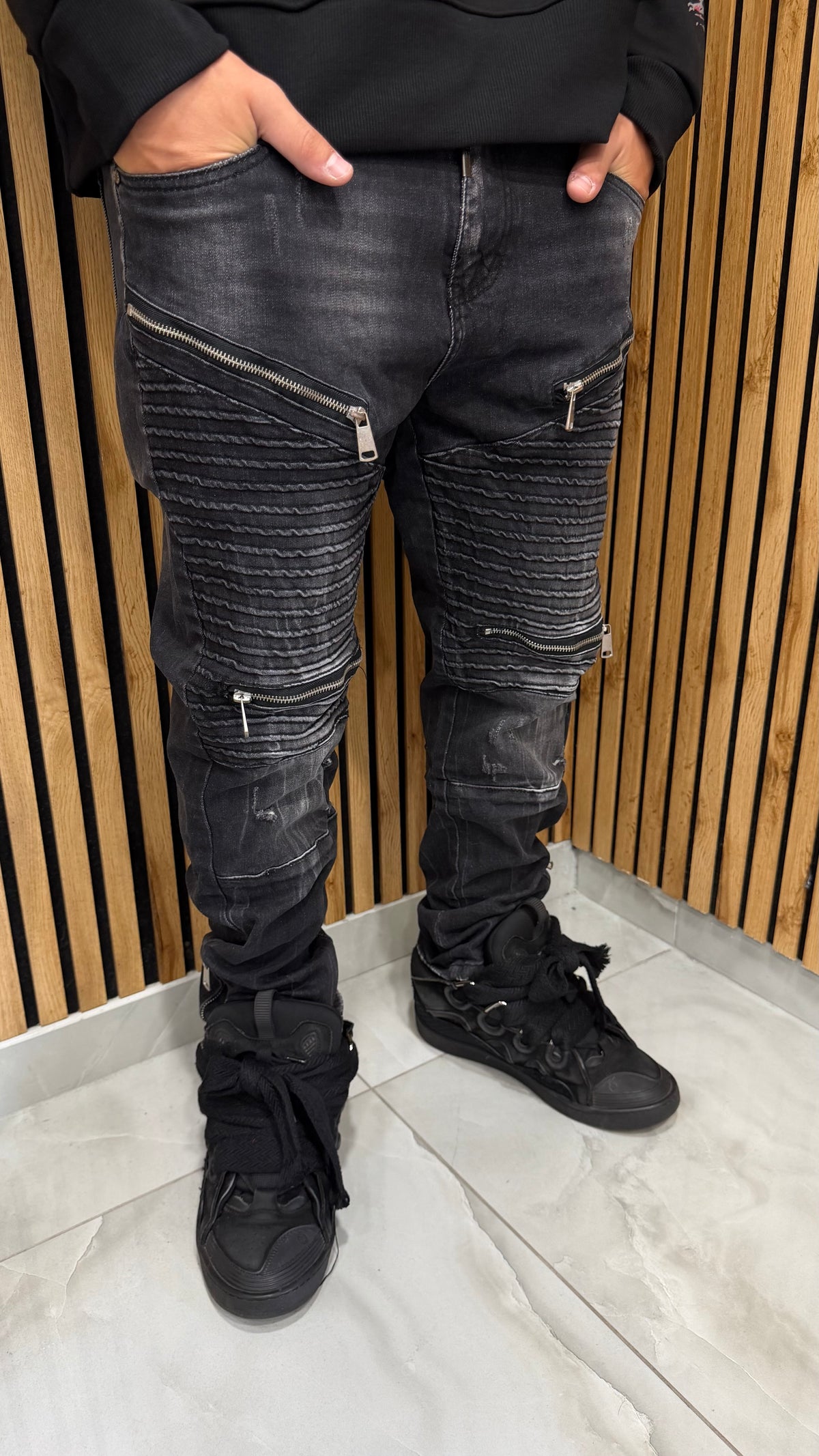 Jeans Uomo Shadow Biker Black