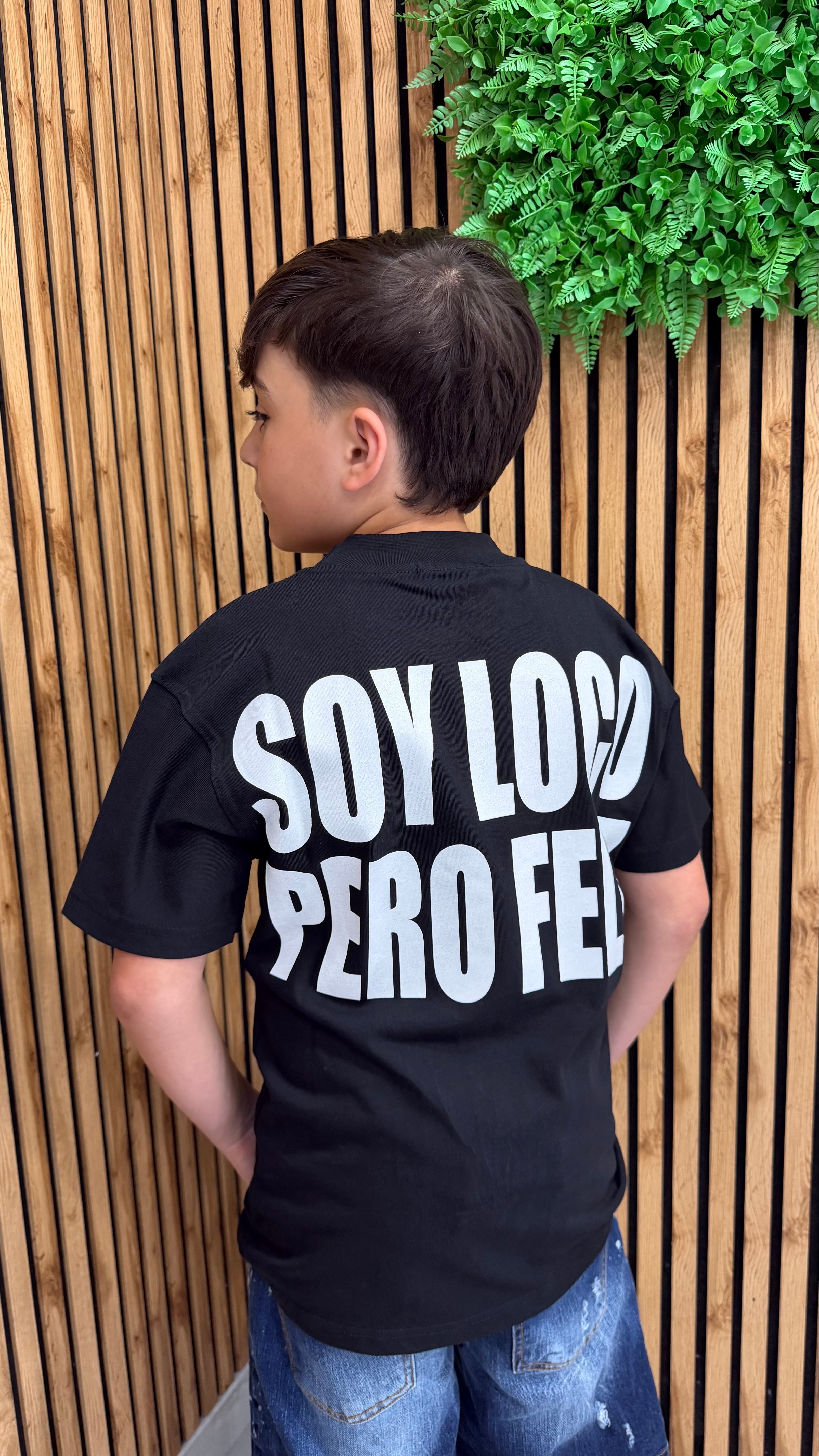 T-Shirt “Soy Loco Pero Feliz” 2 Colori Junior