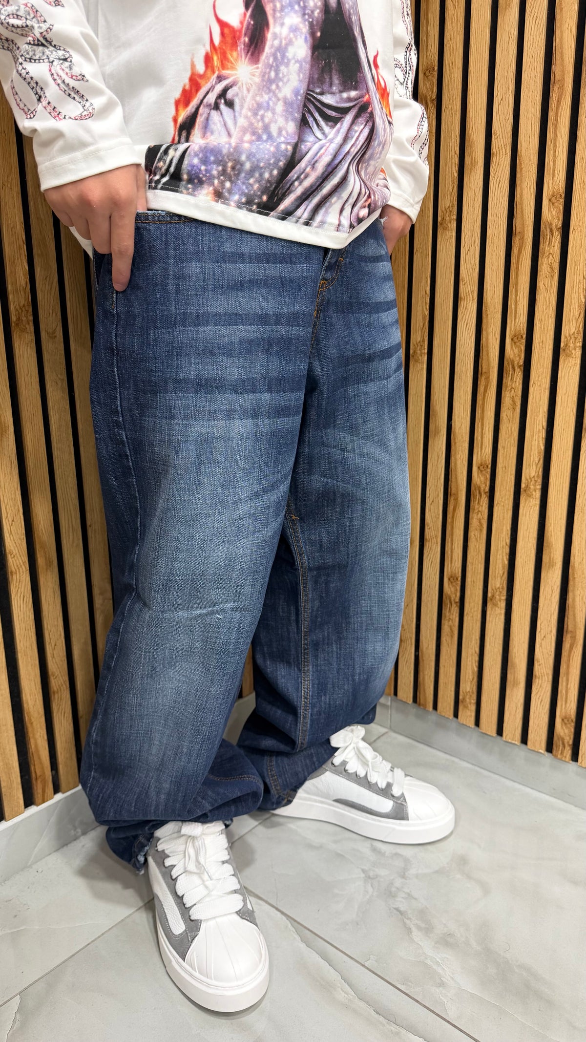 Jeans Uomo Superbaggy Indaco Cianotic