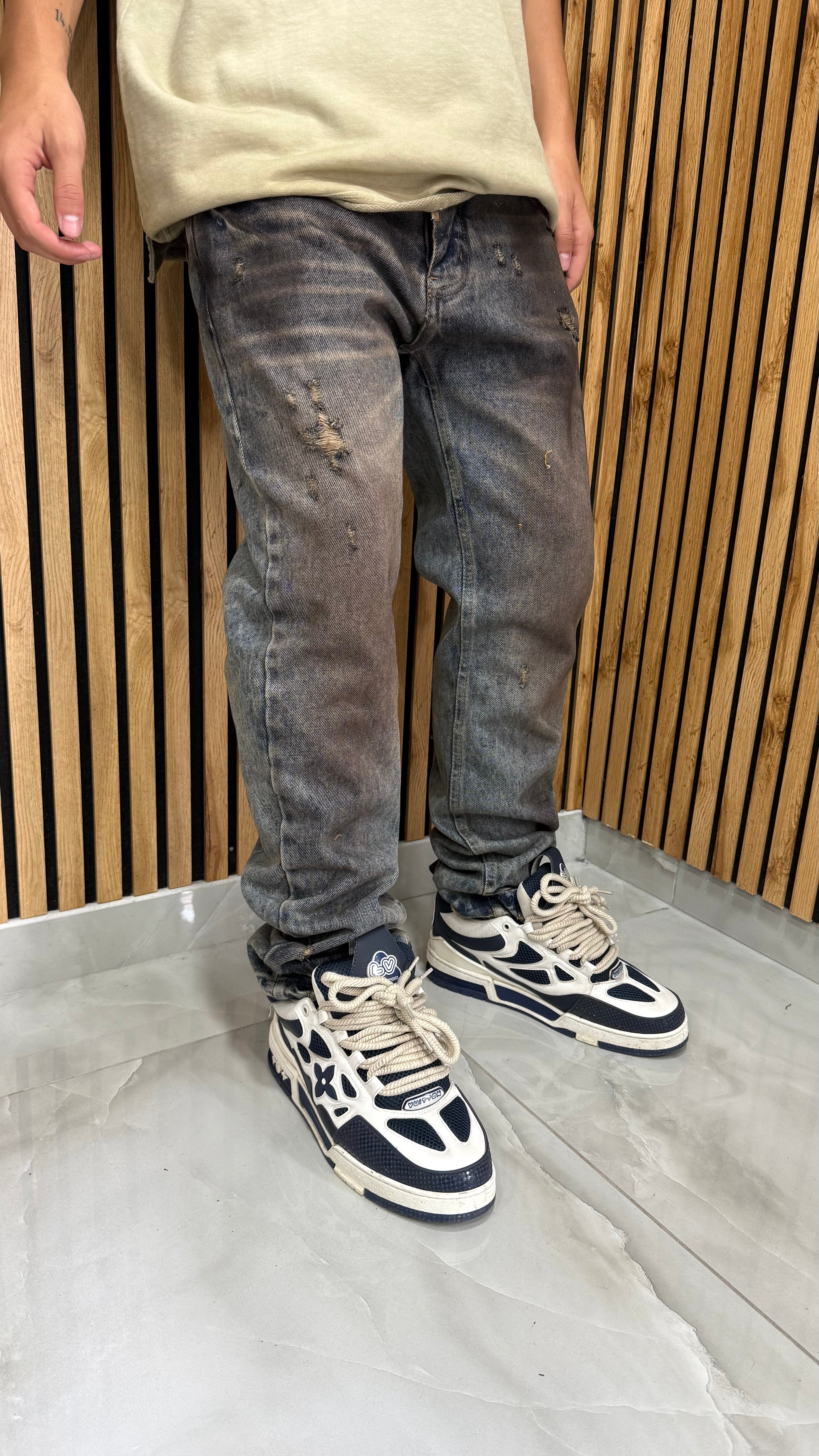 Jeans Baggy "Vandal Blue" Cianotic