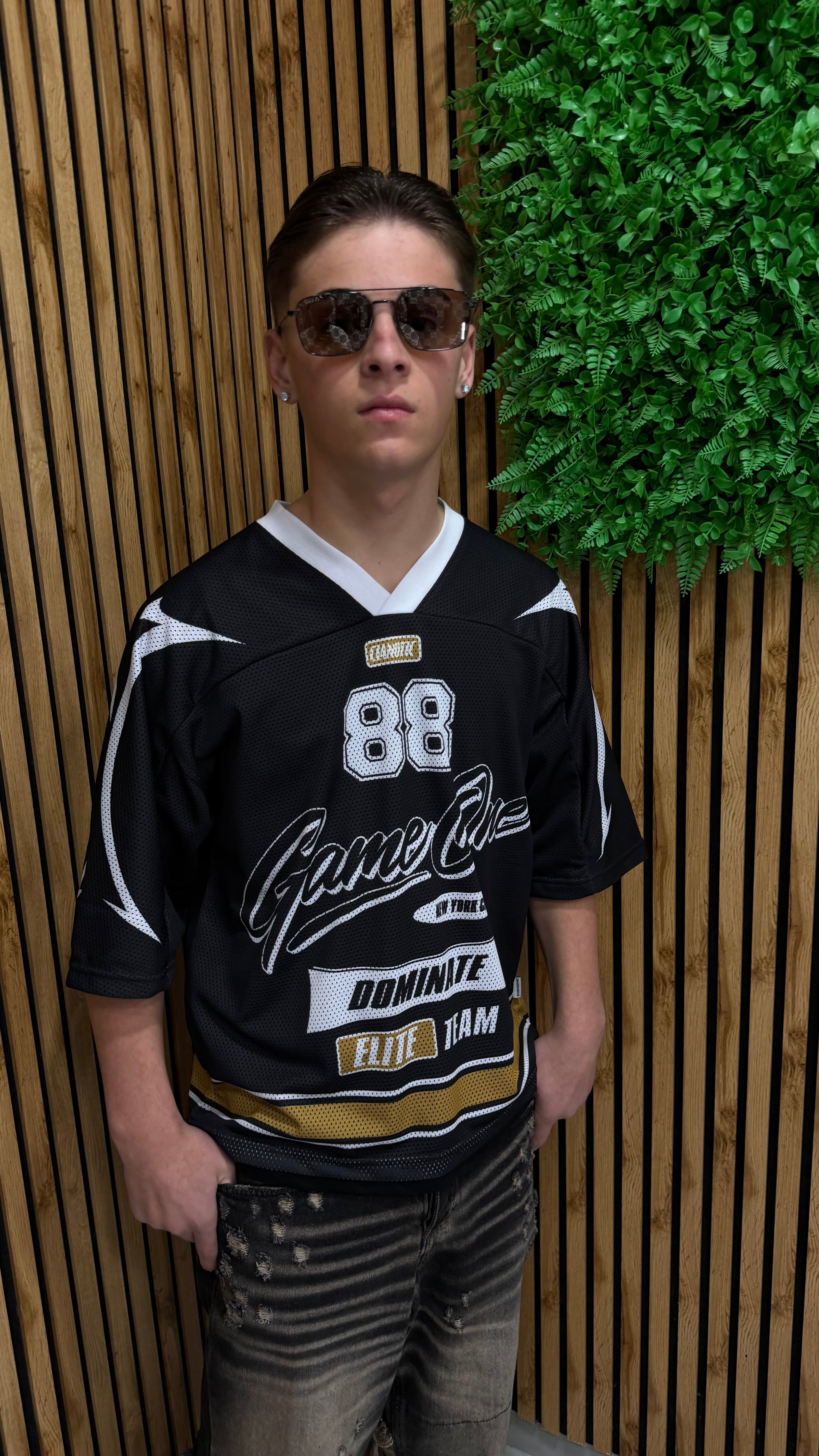 T-Shirt Mesh 88Game Cianotic