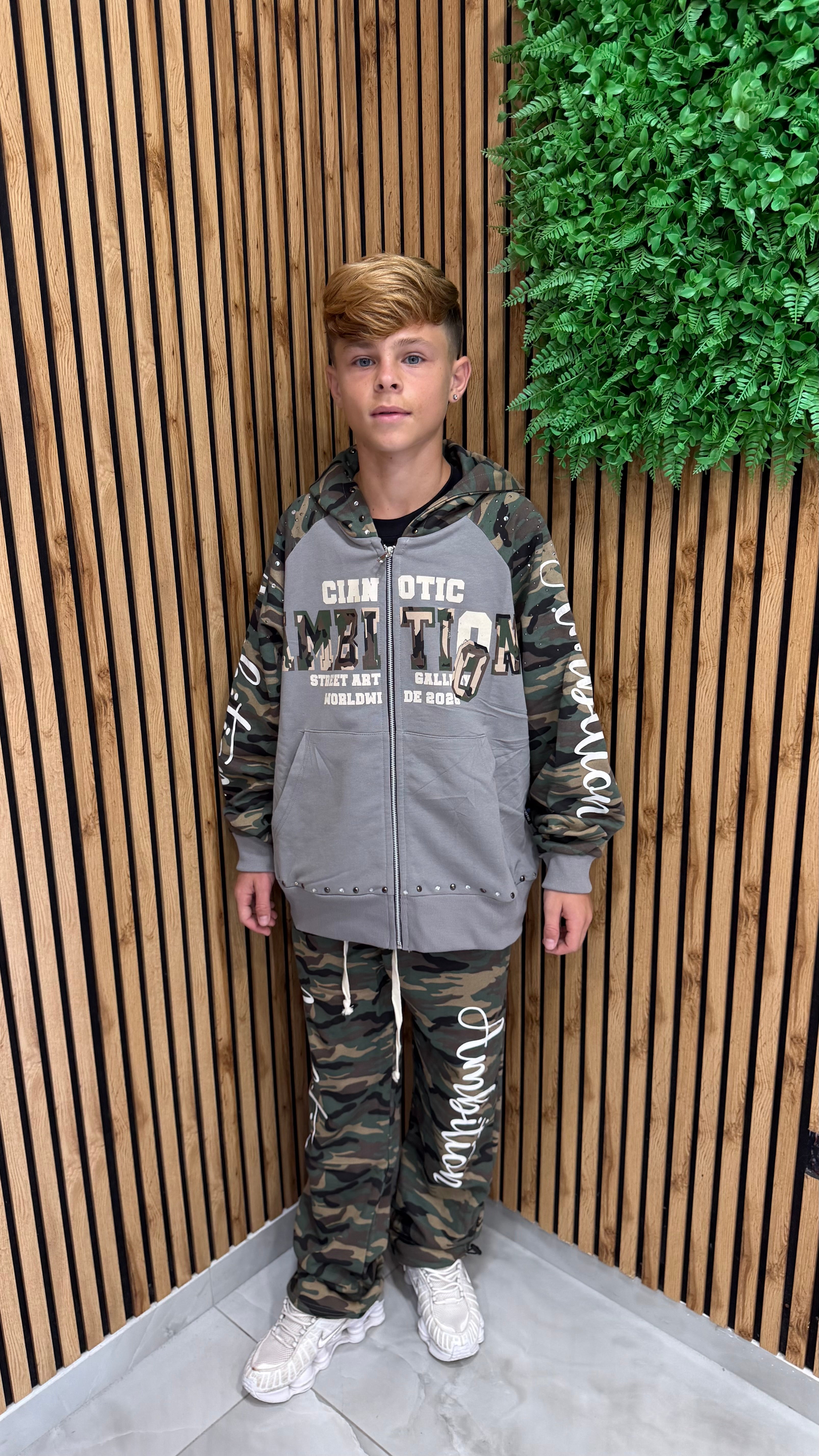 Tuta Uomo Tracksuite Army 2 Colori Cianotic