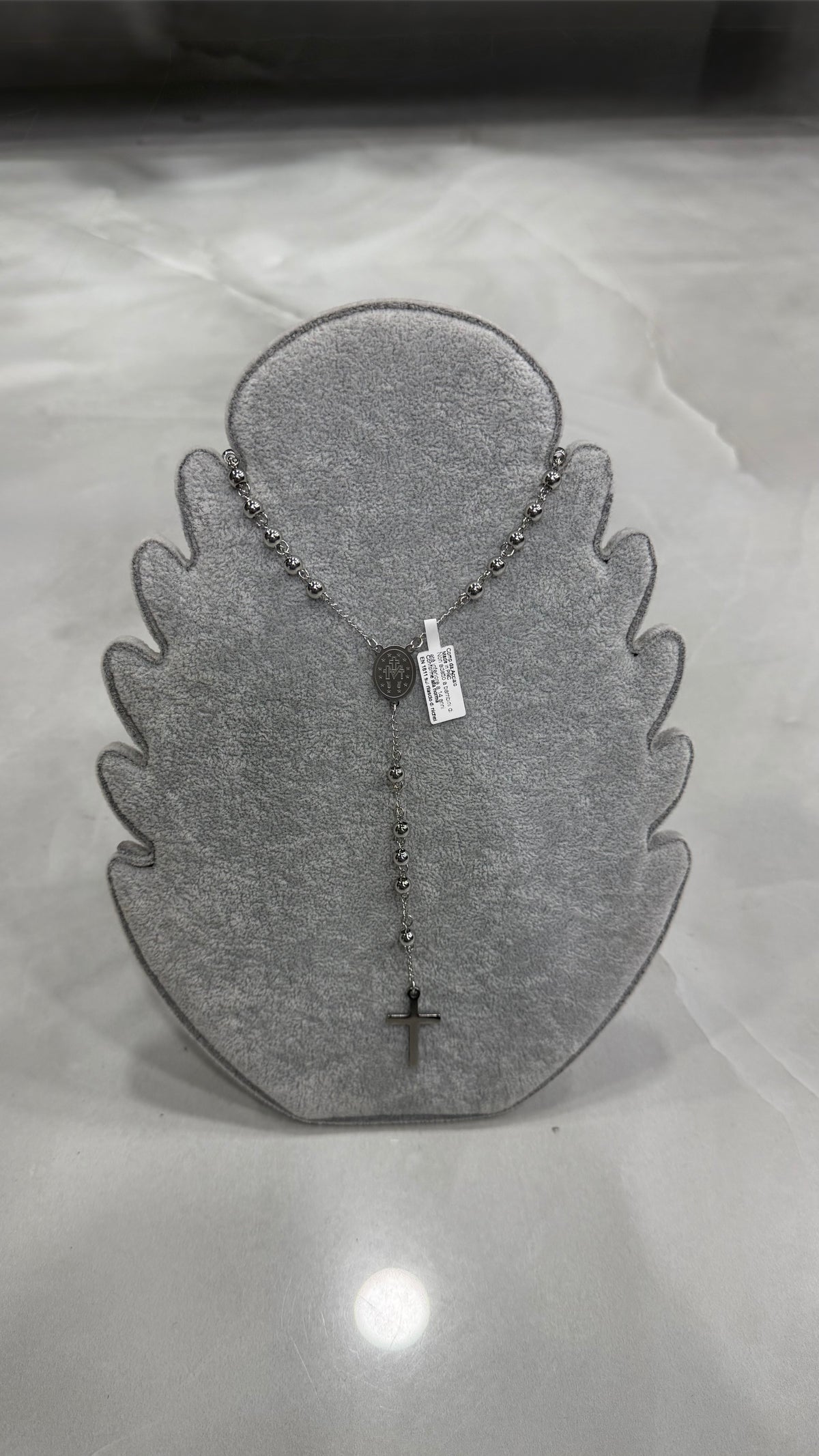 Collana Uomo Rosario “Divine Cross” 2 Materiali