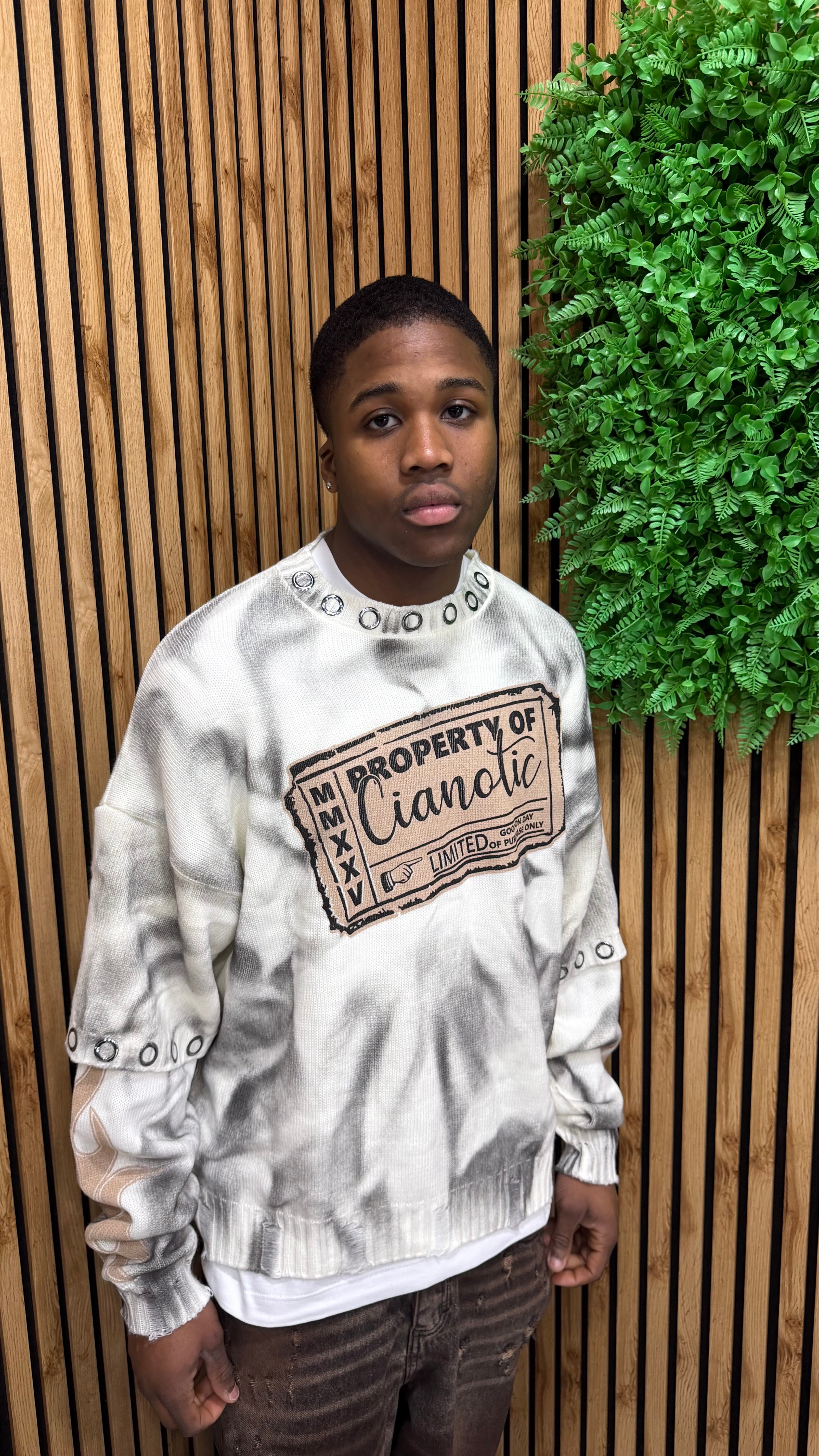 Pullover Long Sleeve Property Cianotic