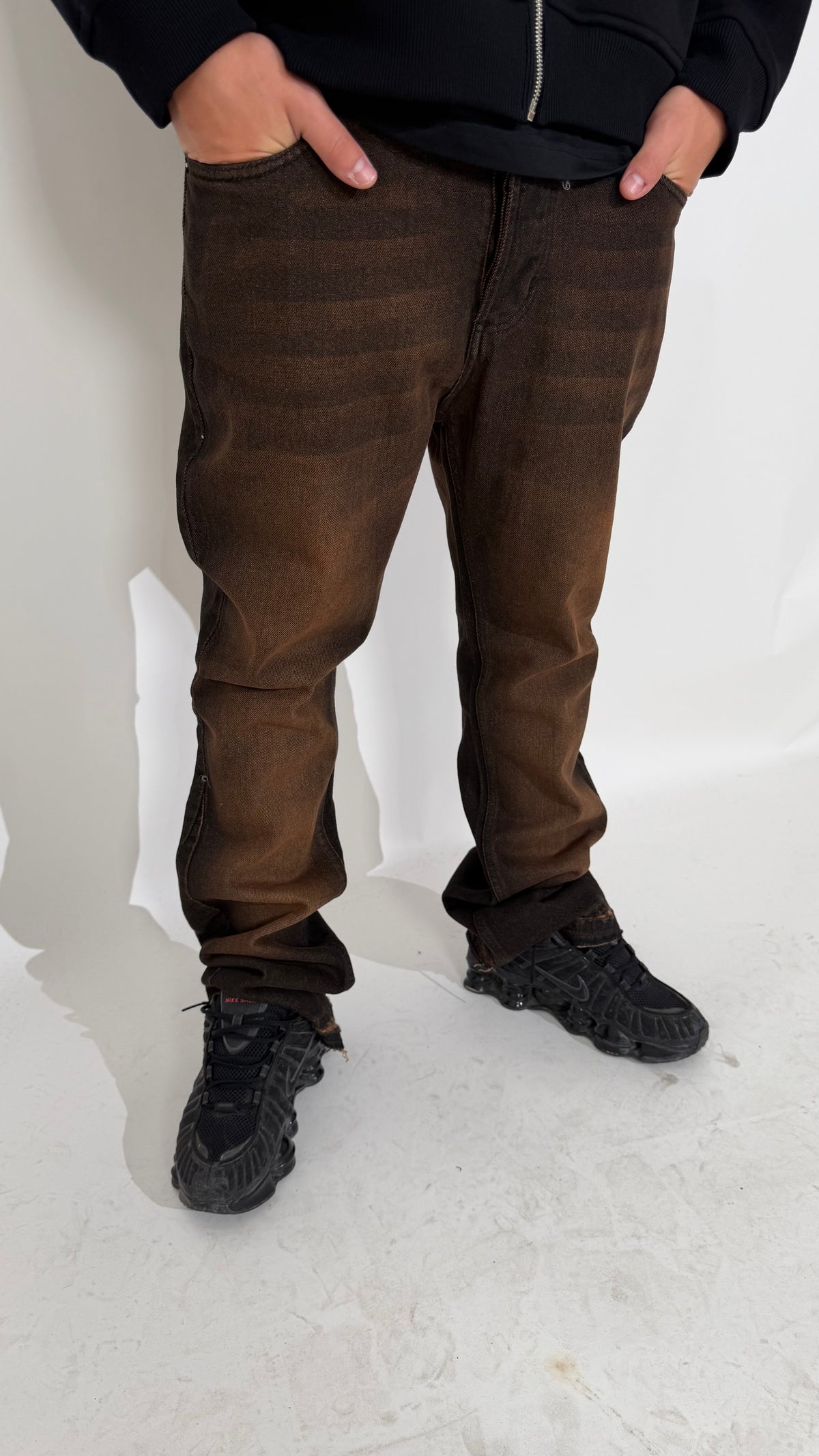 Jeans Uomo Flare Coffee