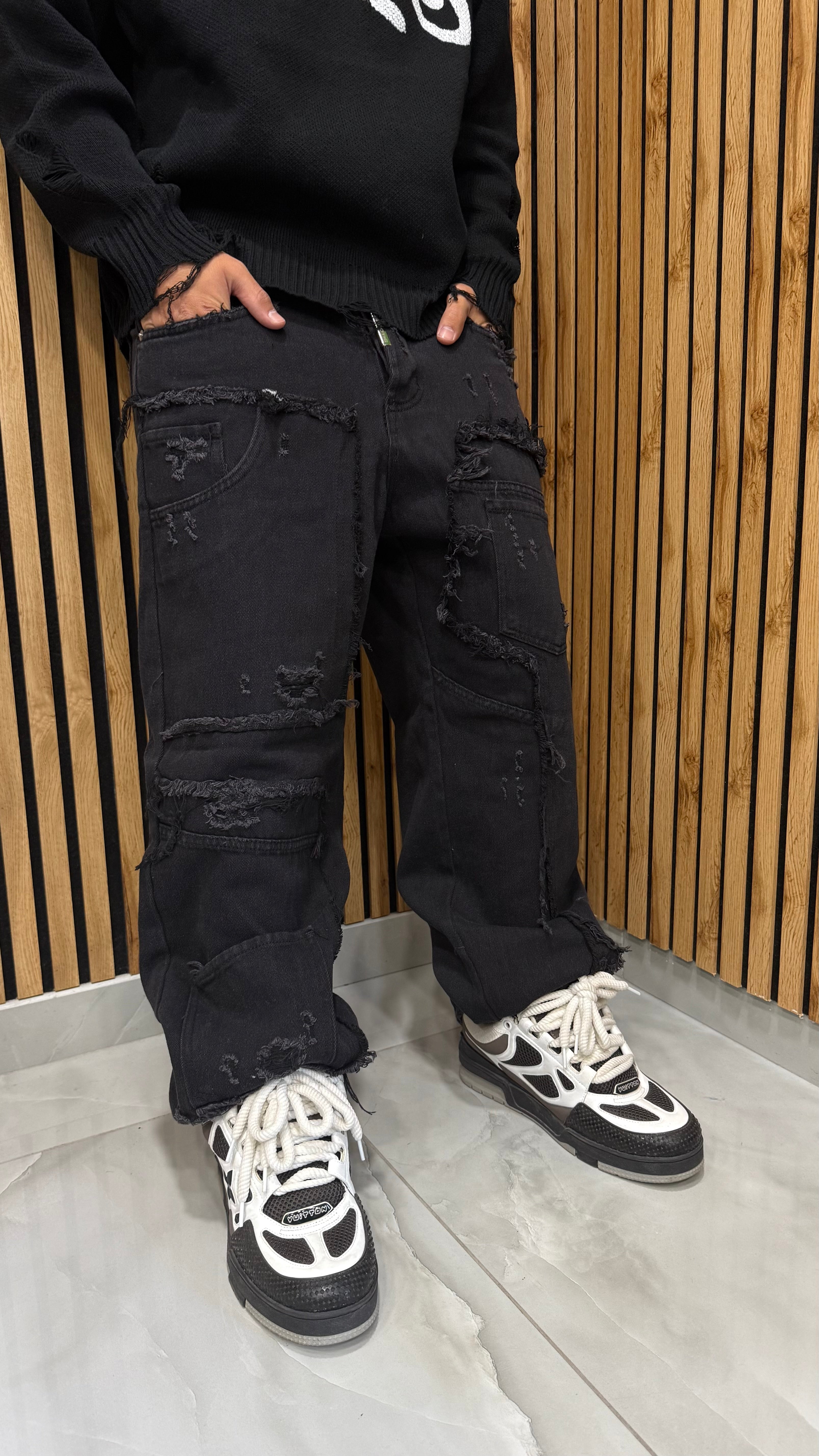 Jeans Super Baggy “390 Black” Cianotic
