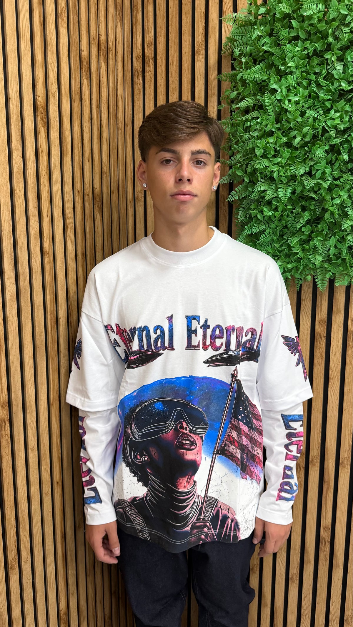 T-Shirt Uomo Long Sleeves Eternal 2 Colori Cianotic