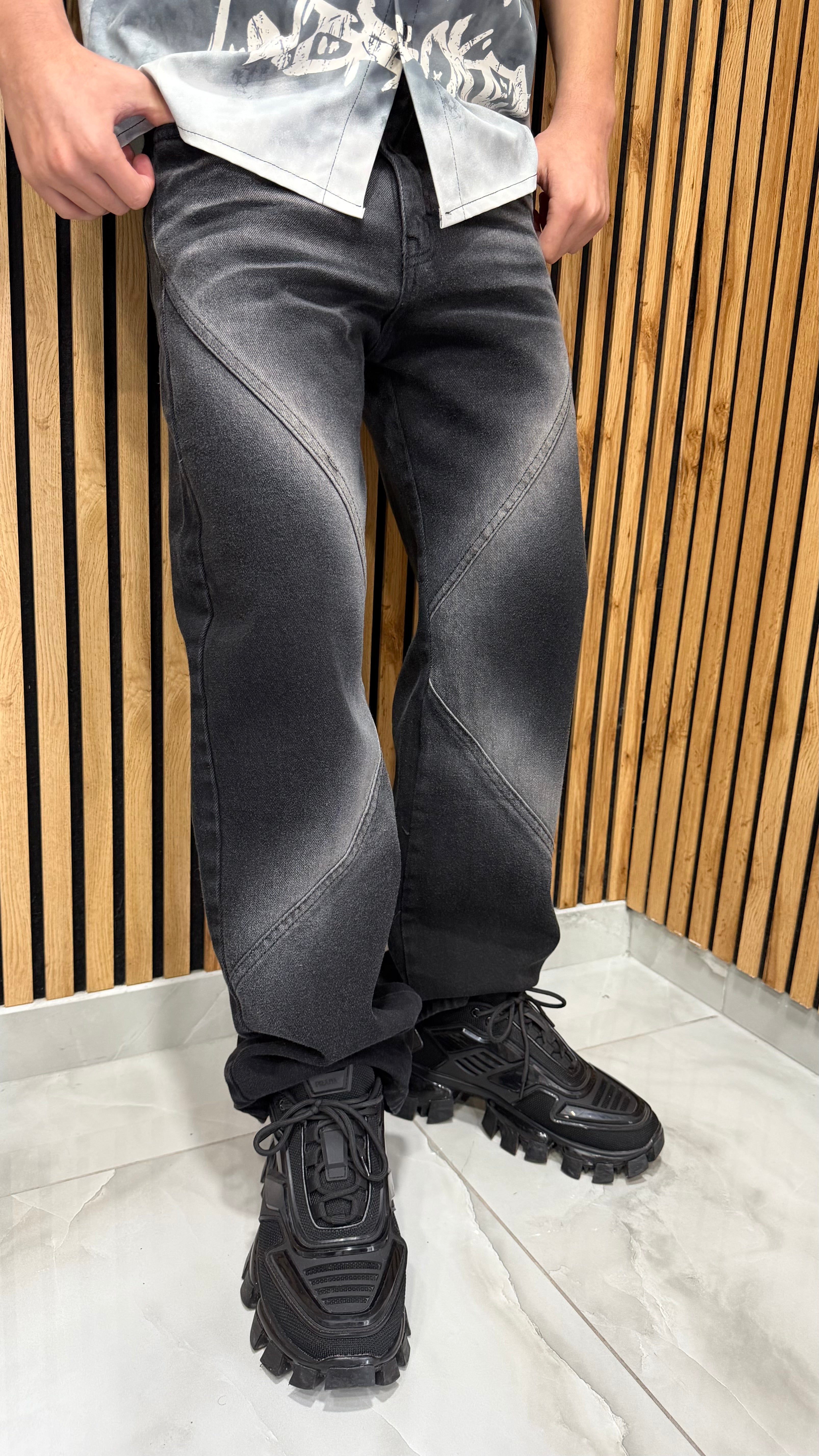 Jeans Baggy Ballon “Line Sfumed”