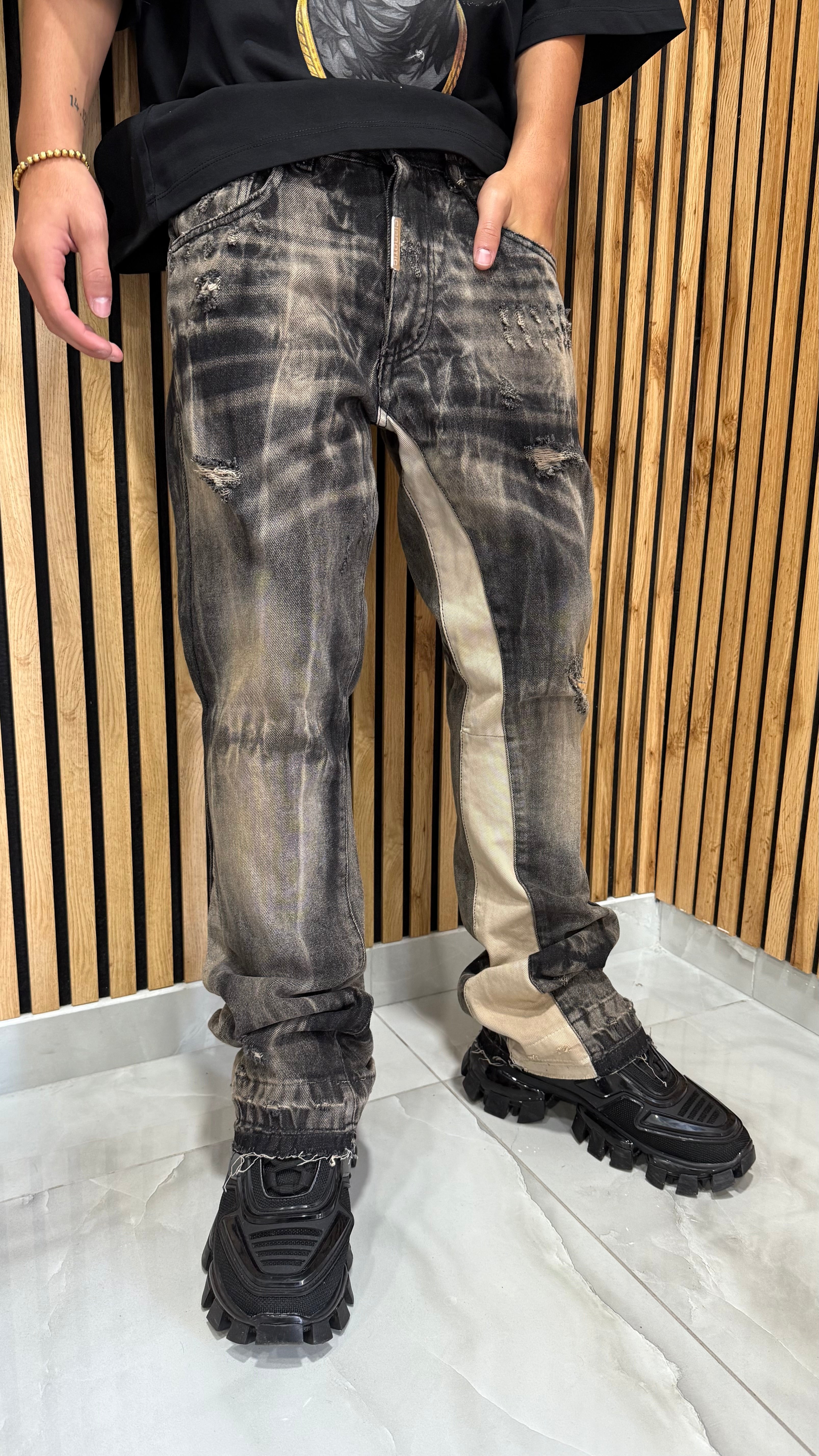 Jeans Flare Cianotic "MGM Black"