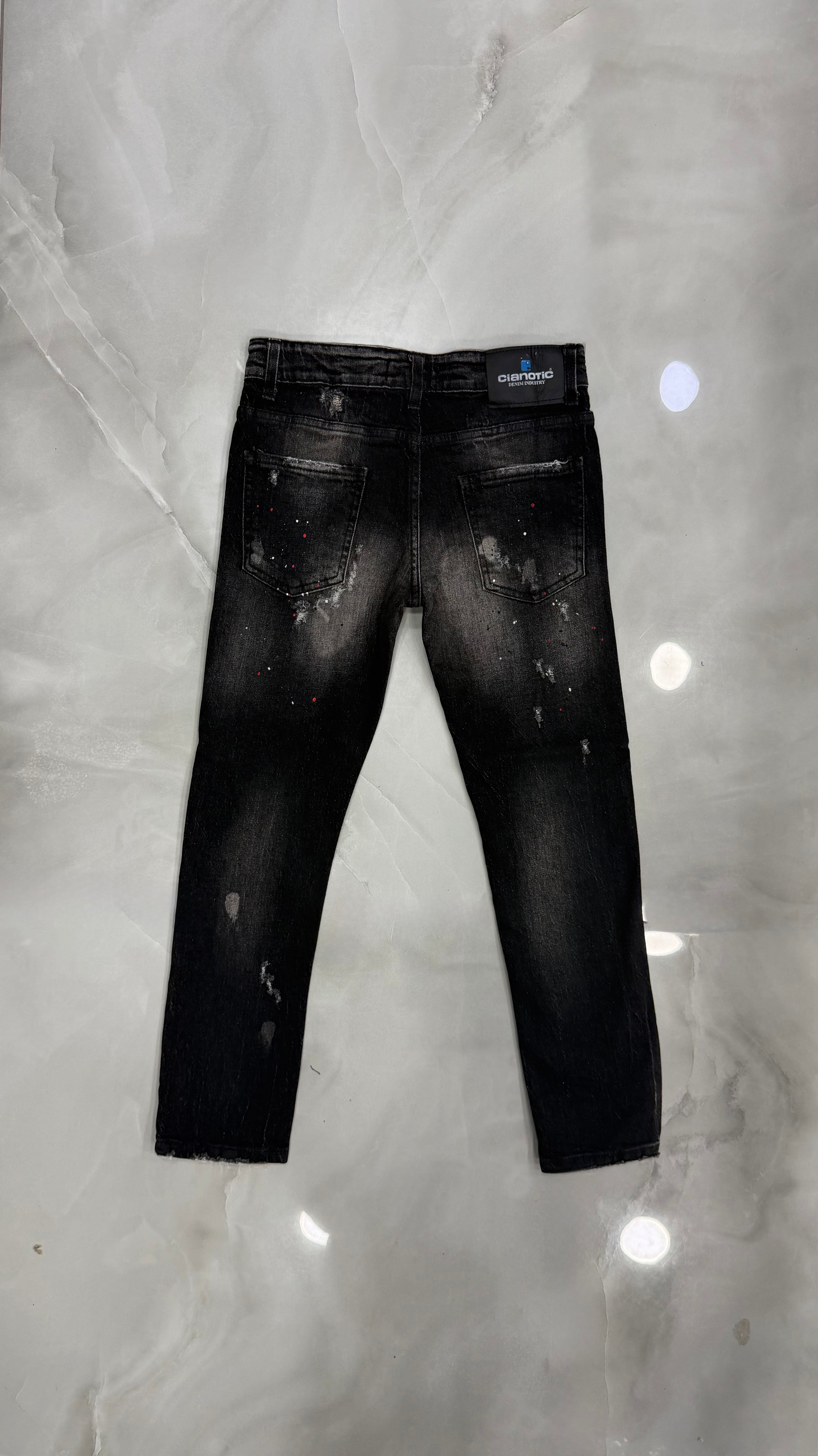 Jeans Junior Over Time Denim Black Cianotic