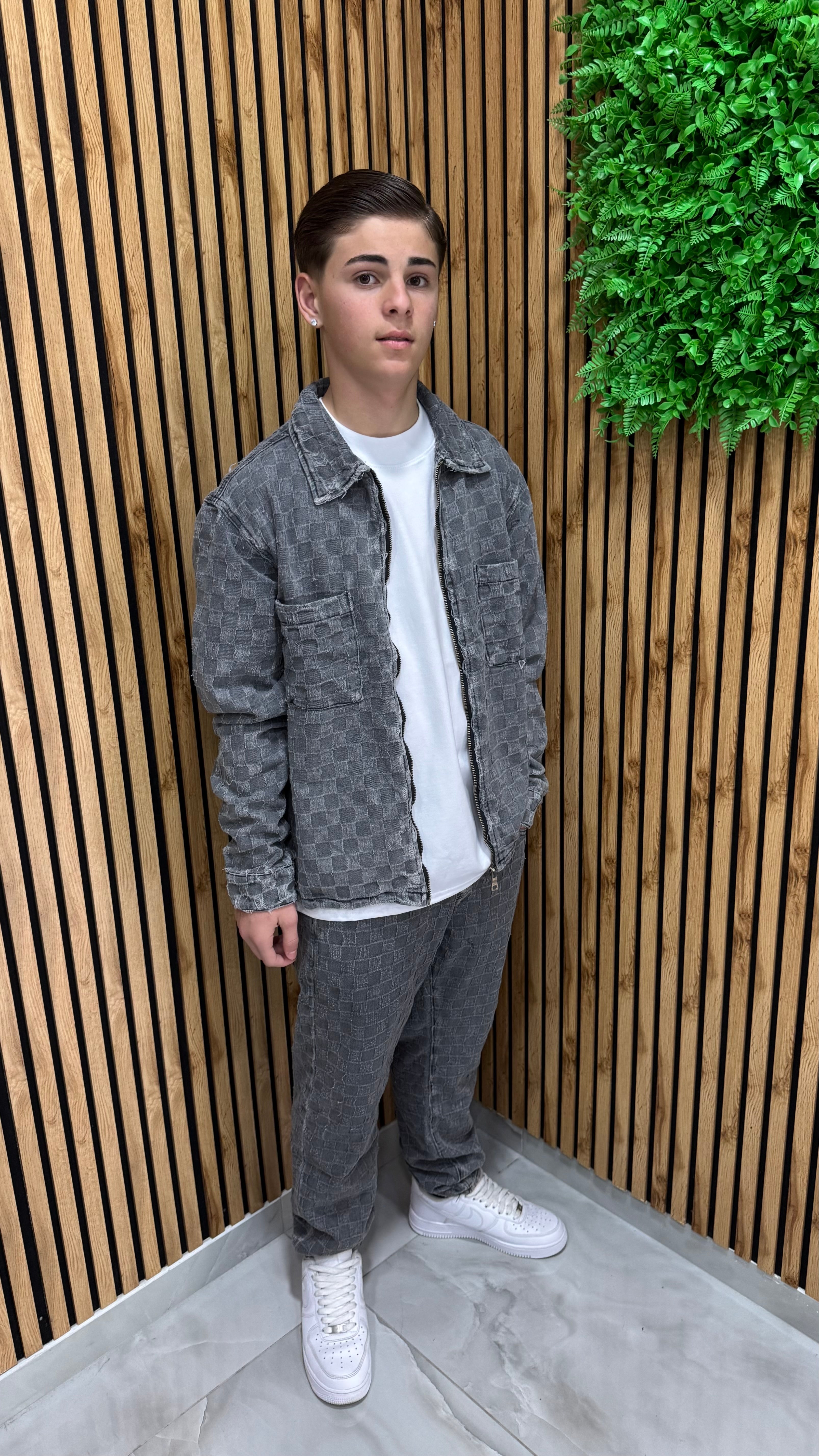Coordinato Jeans "Mood LV" Grey