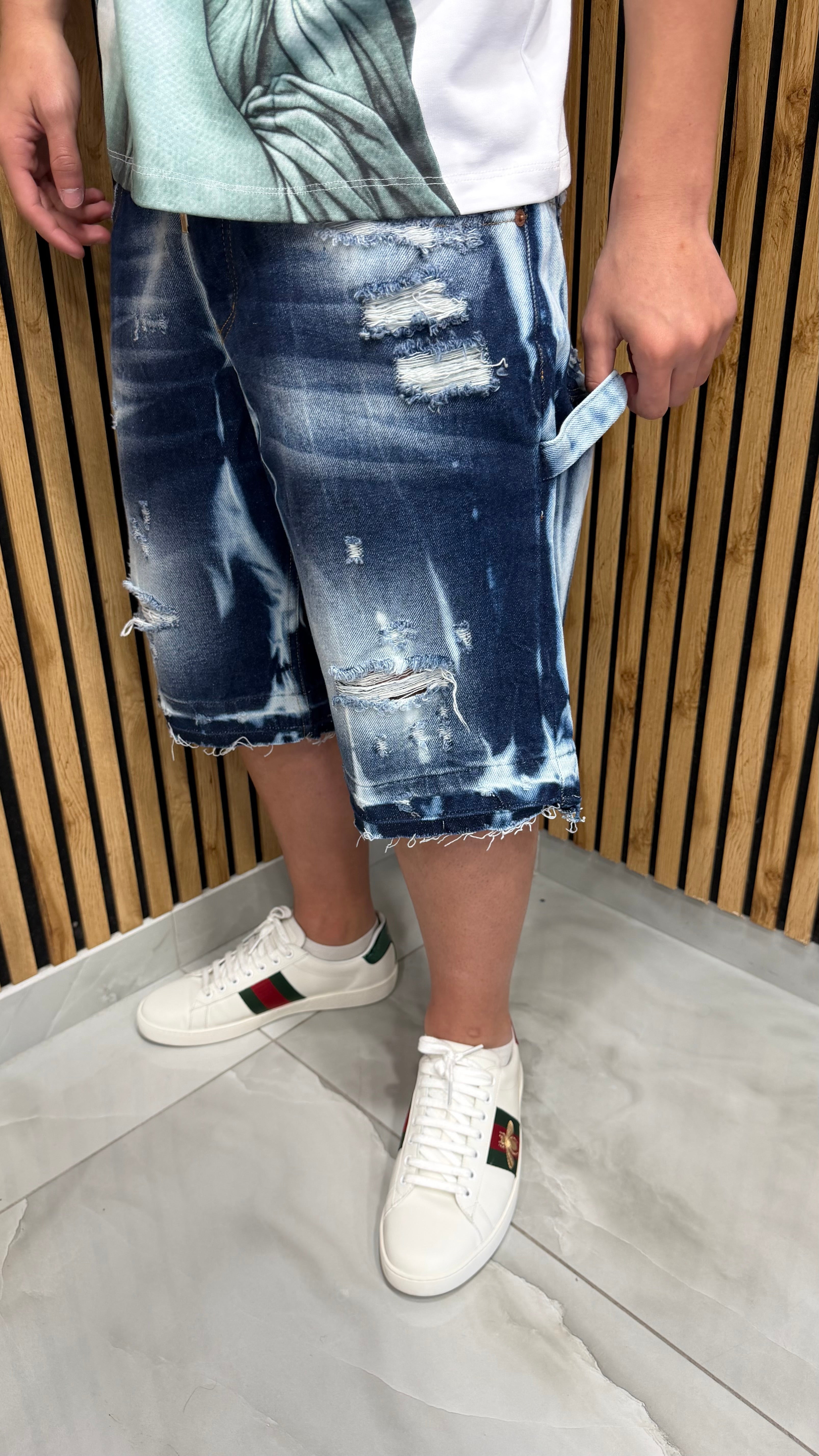 Jeans Short Carpenter MMT Blu Cianotic