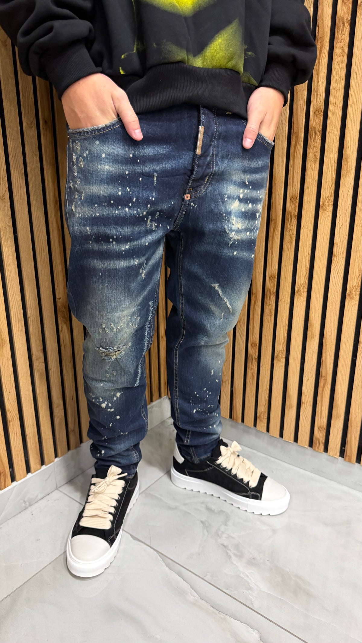Jeans Uomo Dsq Adam 2 Blu Cianotic