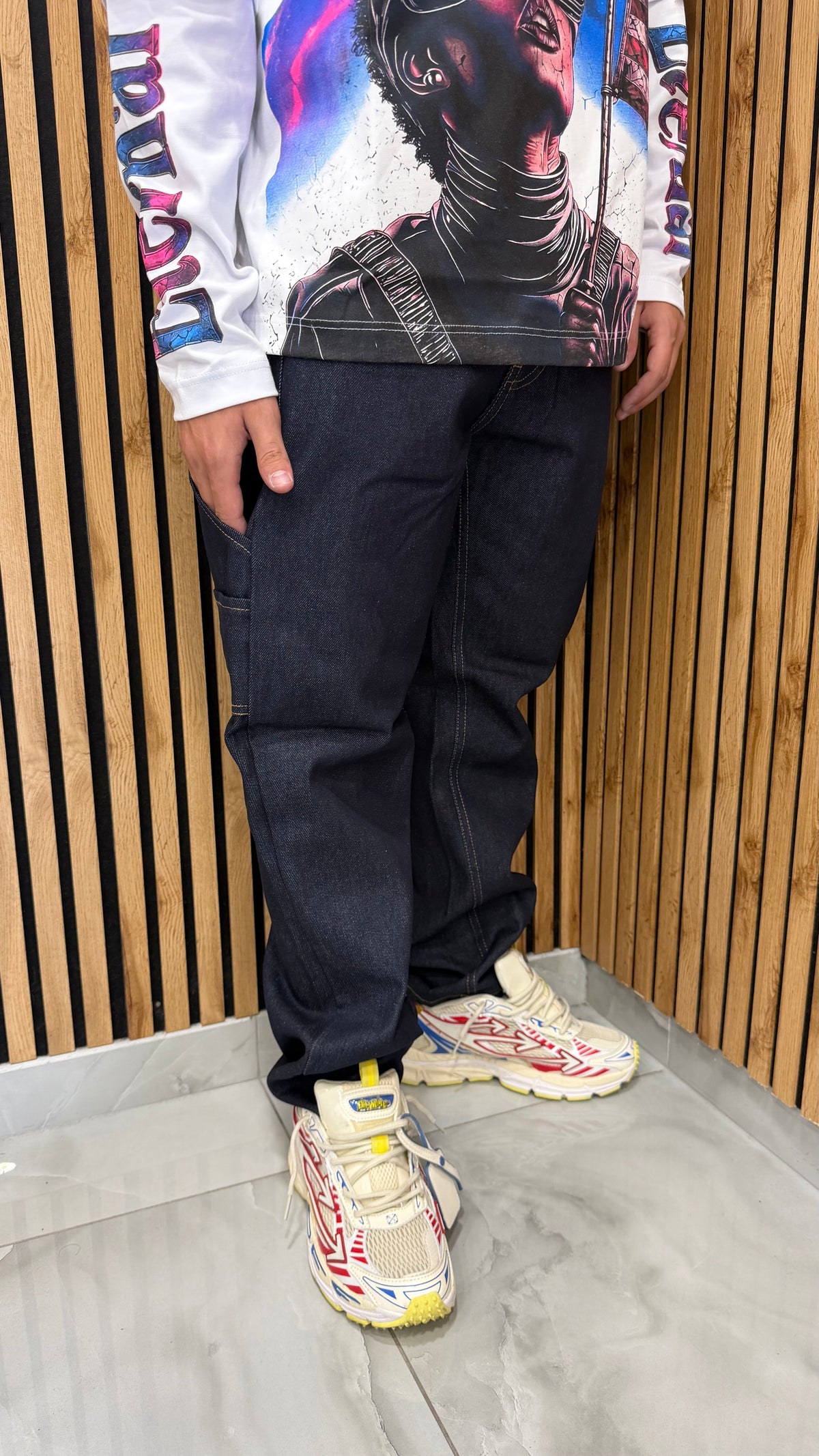 Jeans Uomo Straight Fit Carpenter Denim Cianotic