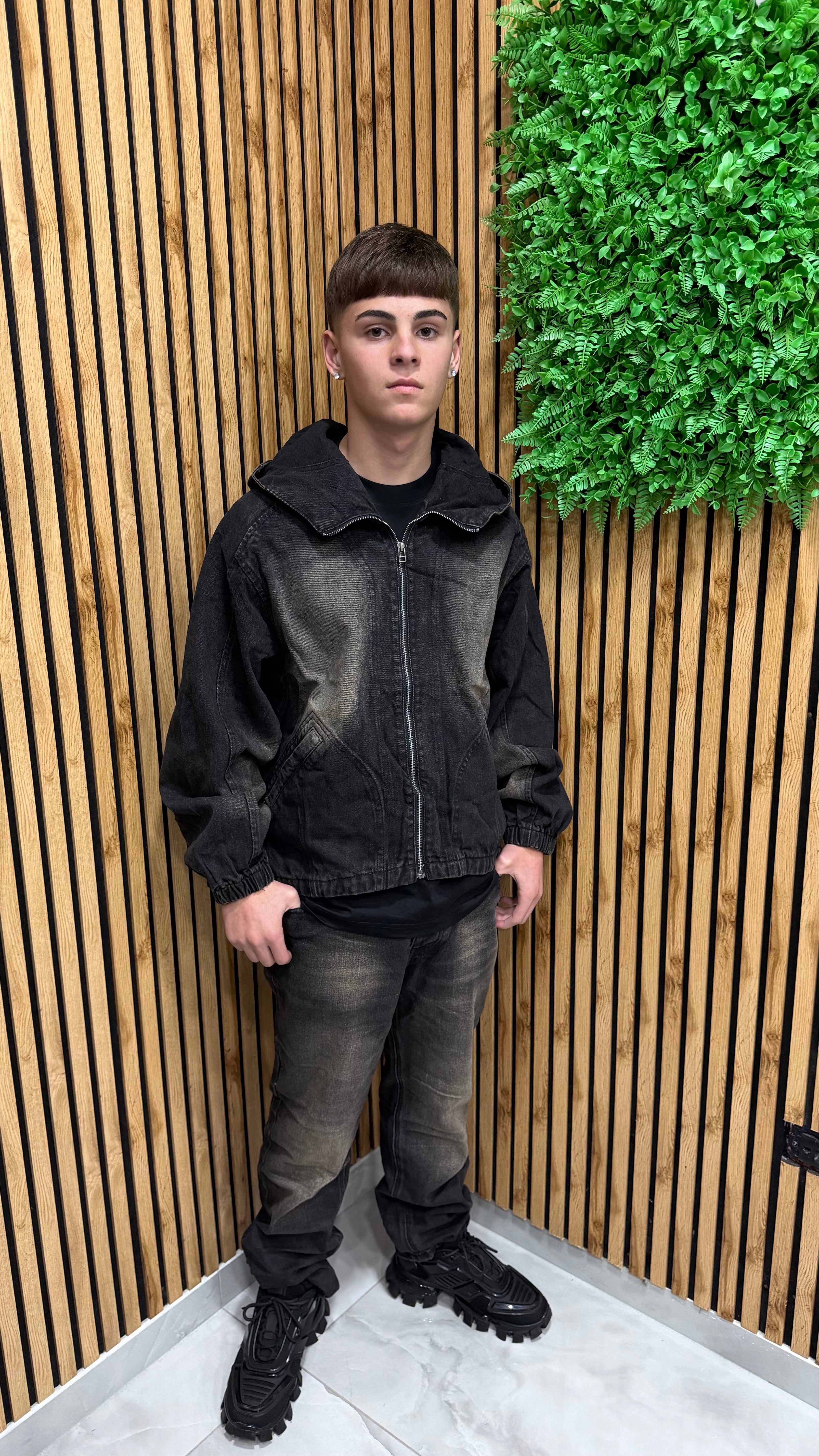 Coordinato Denim Black “Moon”