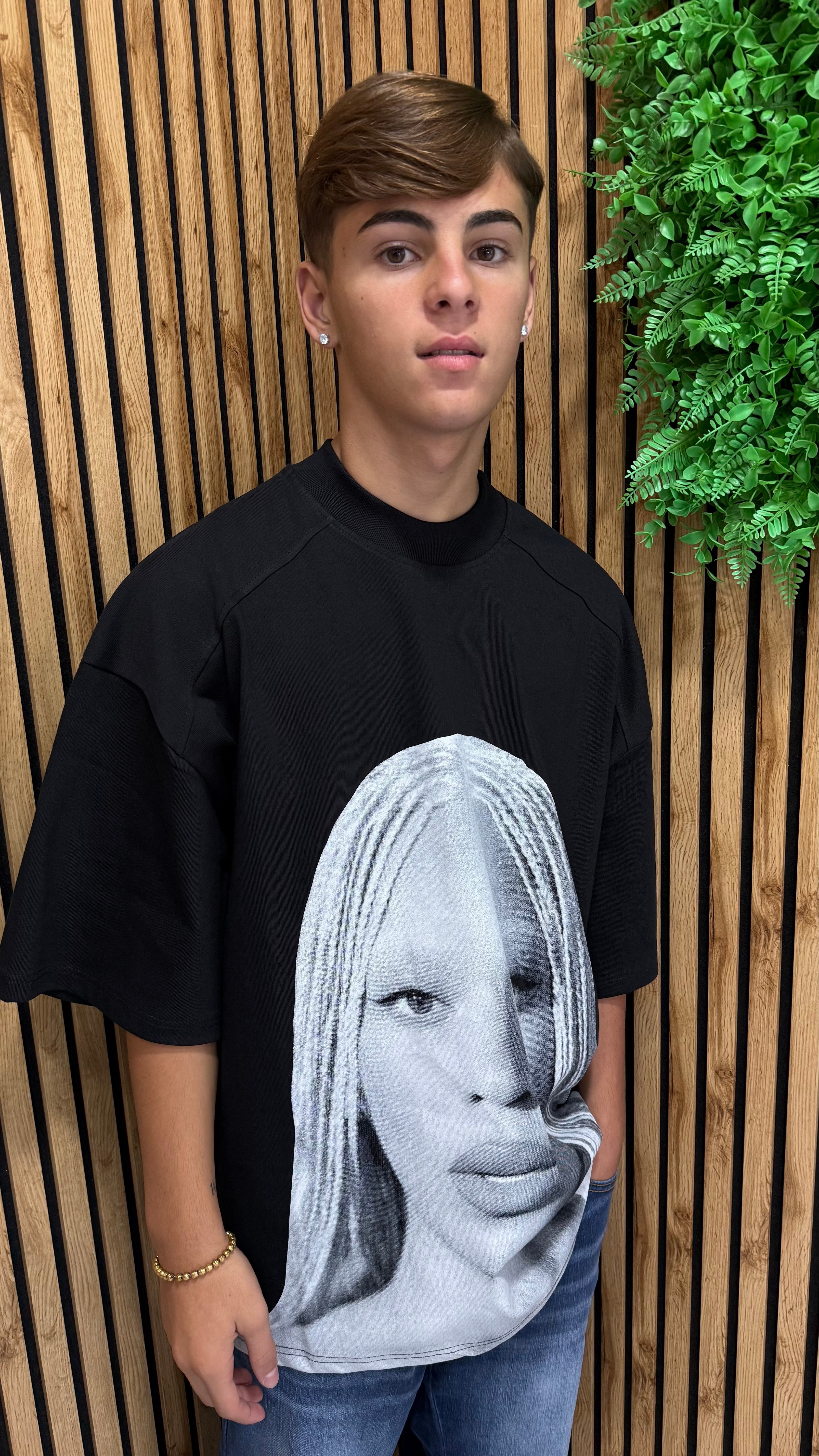 T-Shirt Tessuto Premium "Afro Girl"