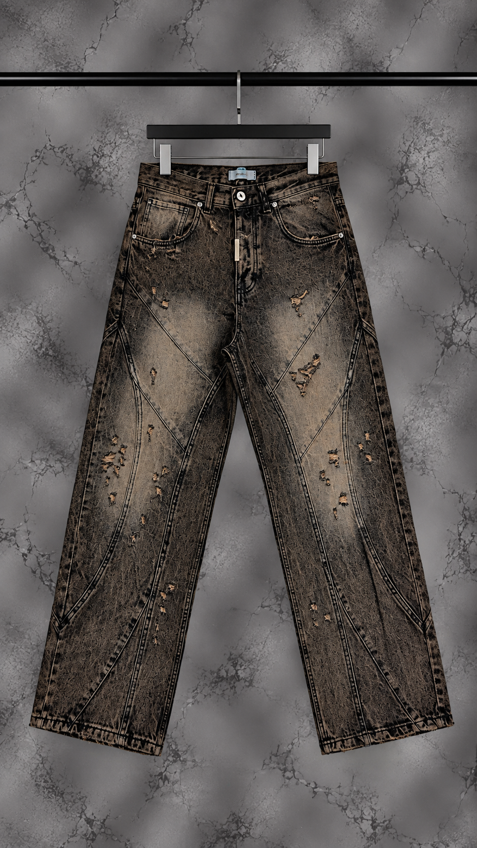Jeans Uomo Super Baggy 555 Black Cianotic