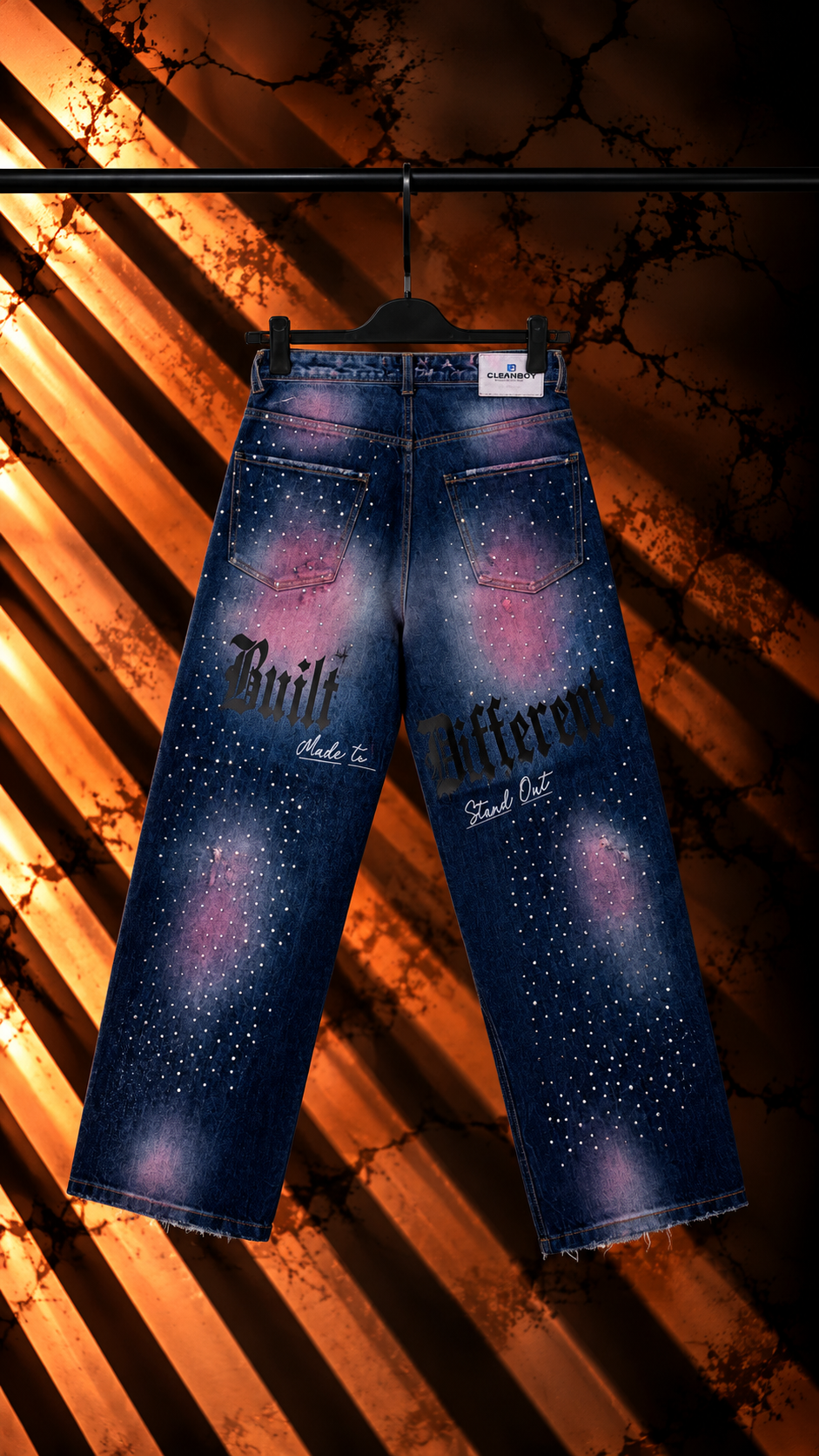 Jeans Uomo Super Baggy “No Limits” Blu Cianotic