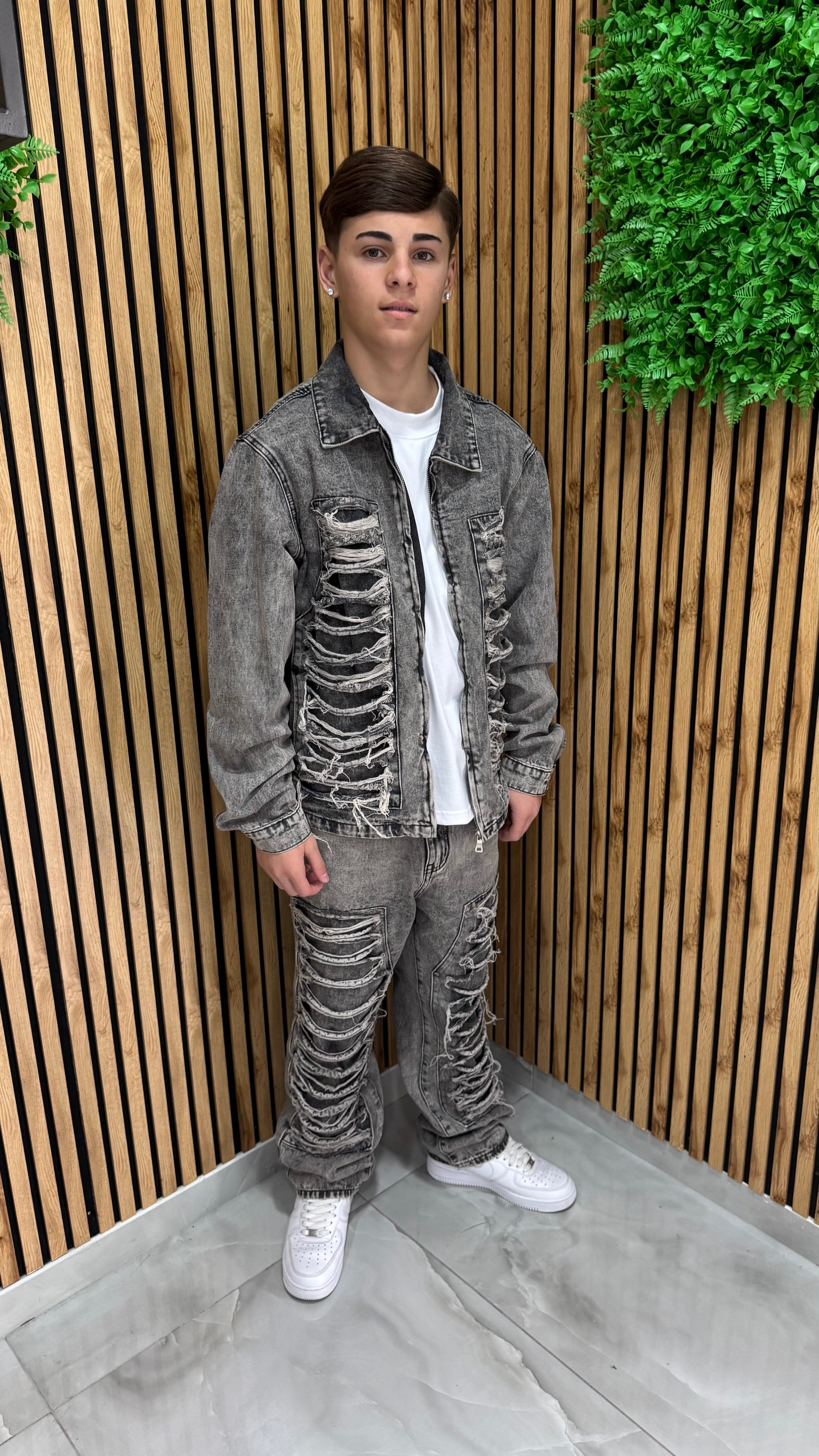 Coordinato "Destroyed Grey"