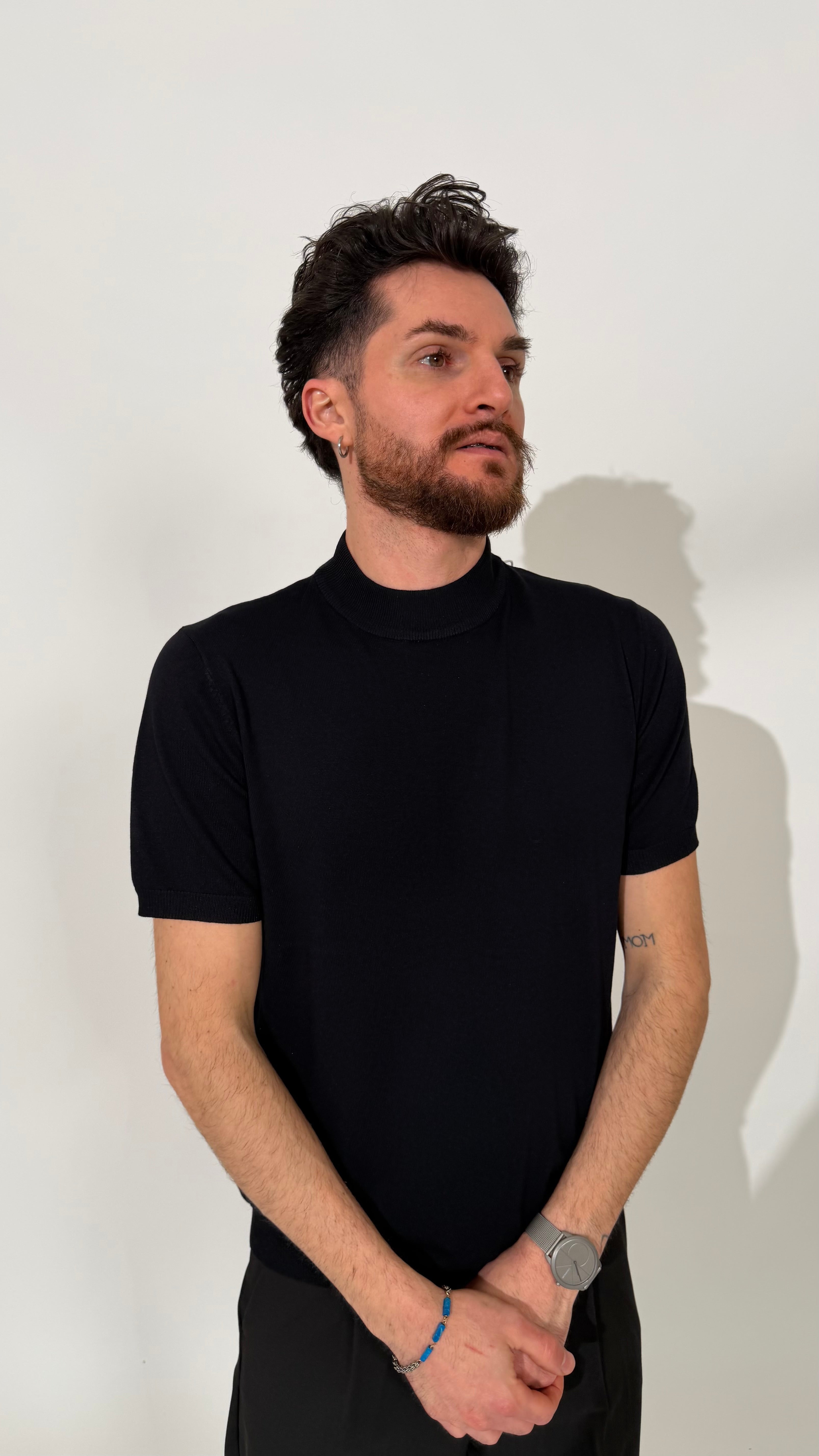 T-Shirt In Filo Mezzo Collo 3 Colori