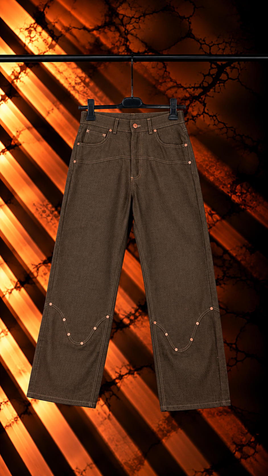 Jeans Uomo Baggy “New River” Brown HYDO