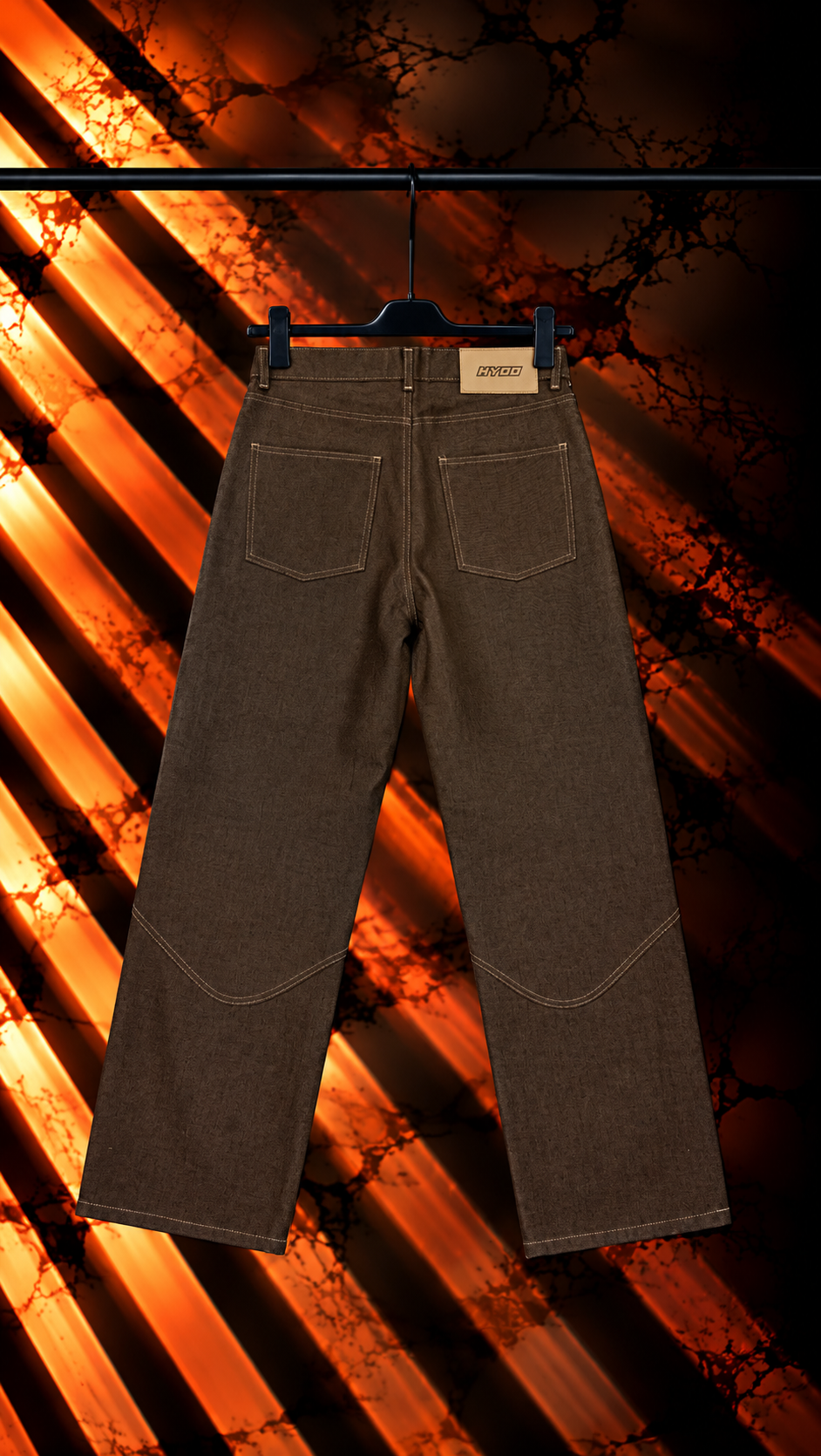 Jeans Uomo Baggy “New River” Brown HYDO