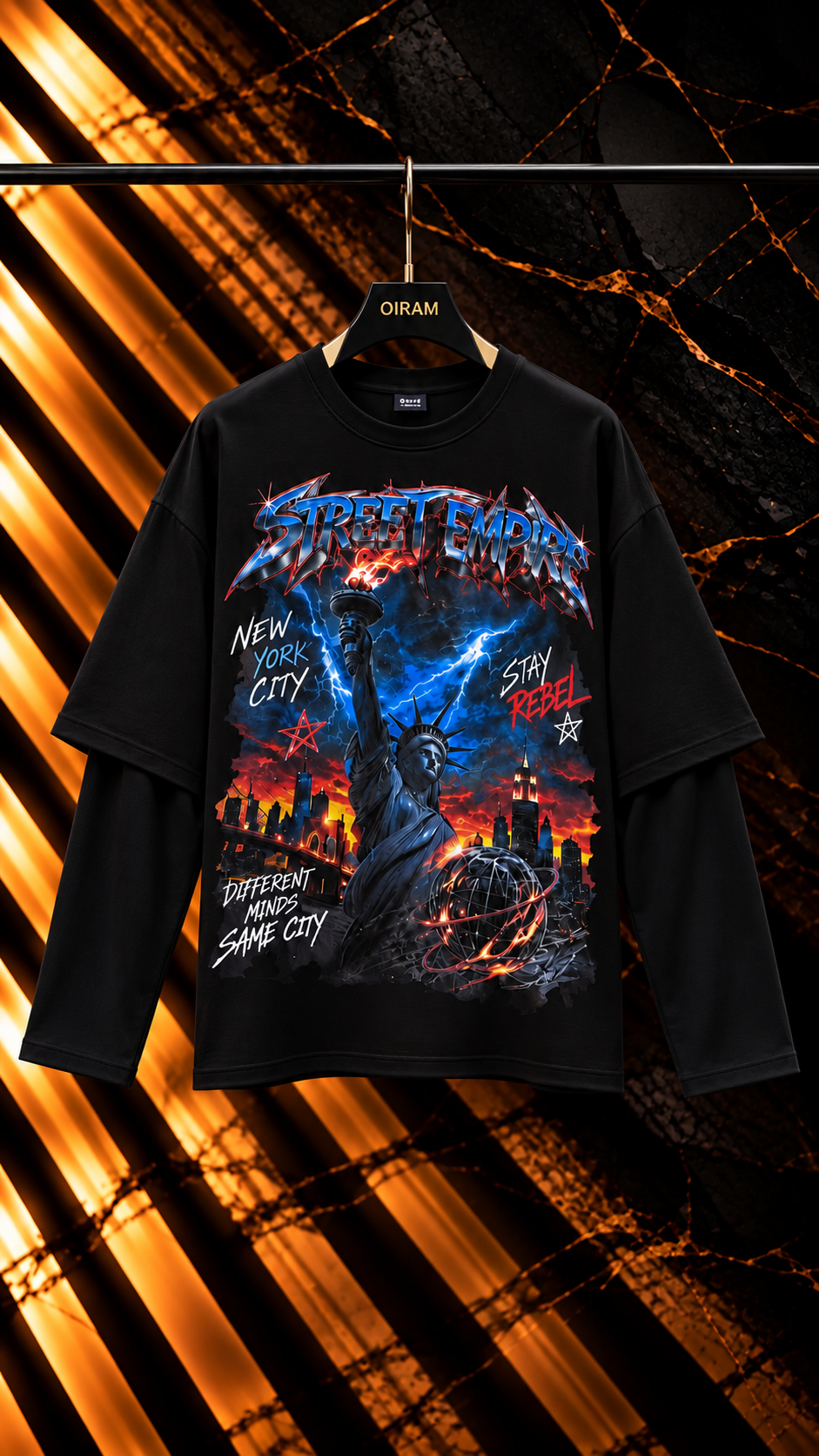 Long Sleeves Uomo “Street Empire” 2 Colori Cianotic