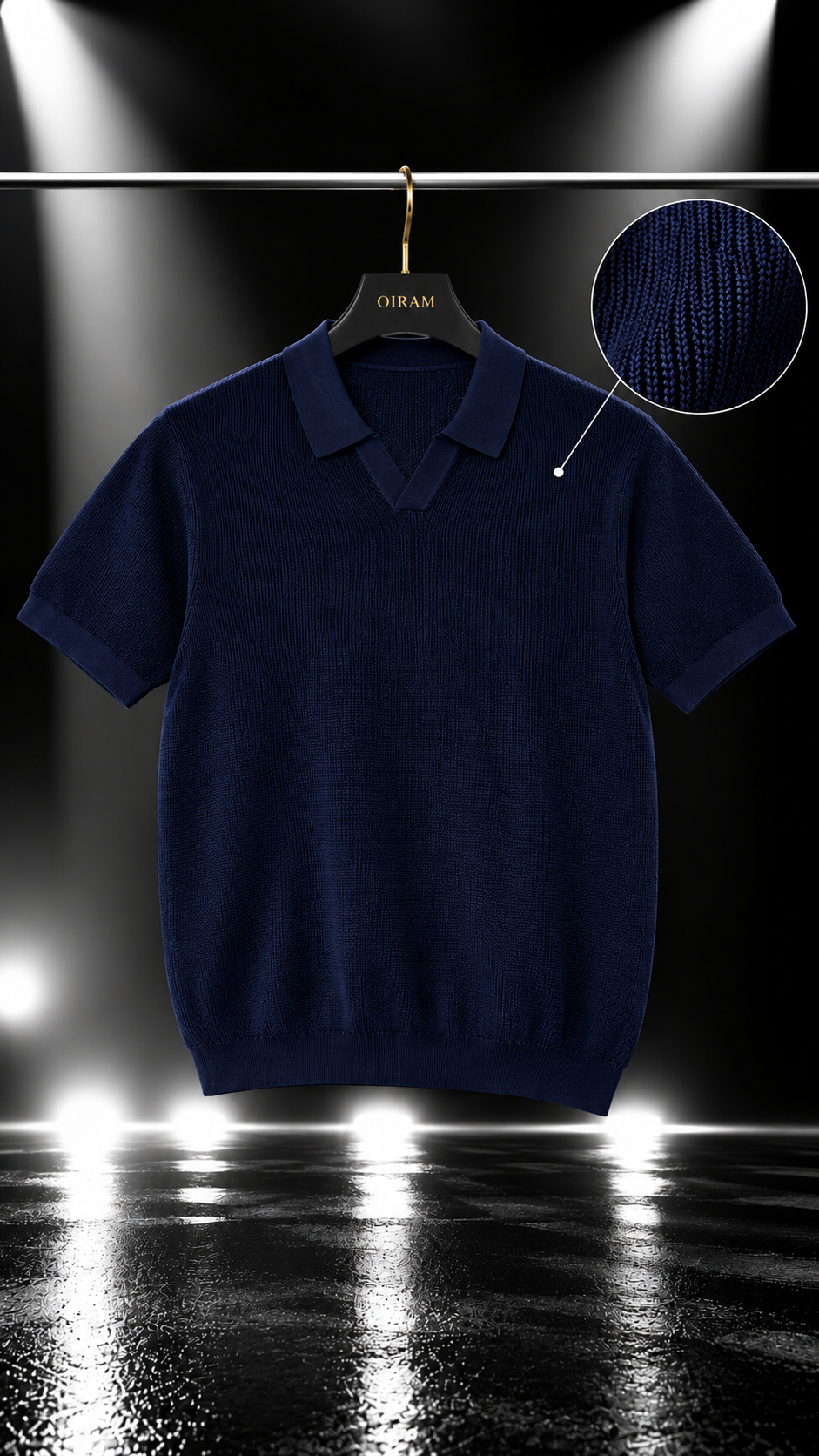 T-Shirt Uomo Polo “Monaco Knit” QYB 2 Colori Tessuto Premium