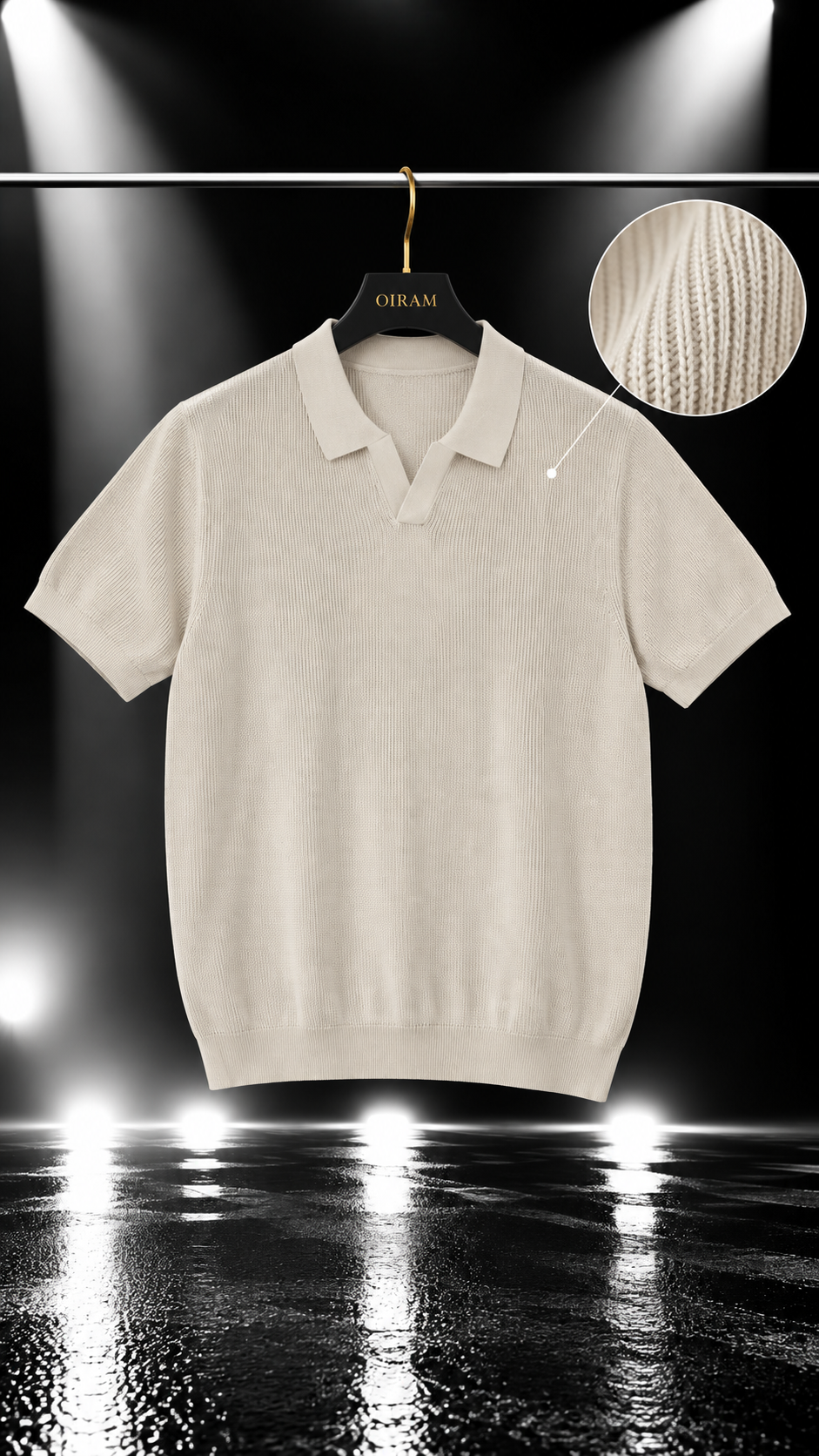 T-Shirt Uomo Polo “Monaco Knit” QYB 2 Colori Tessuto Premium