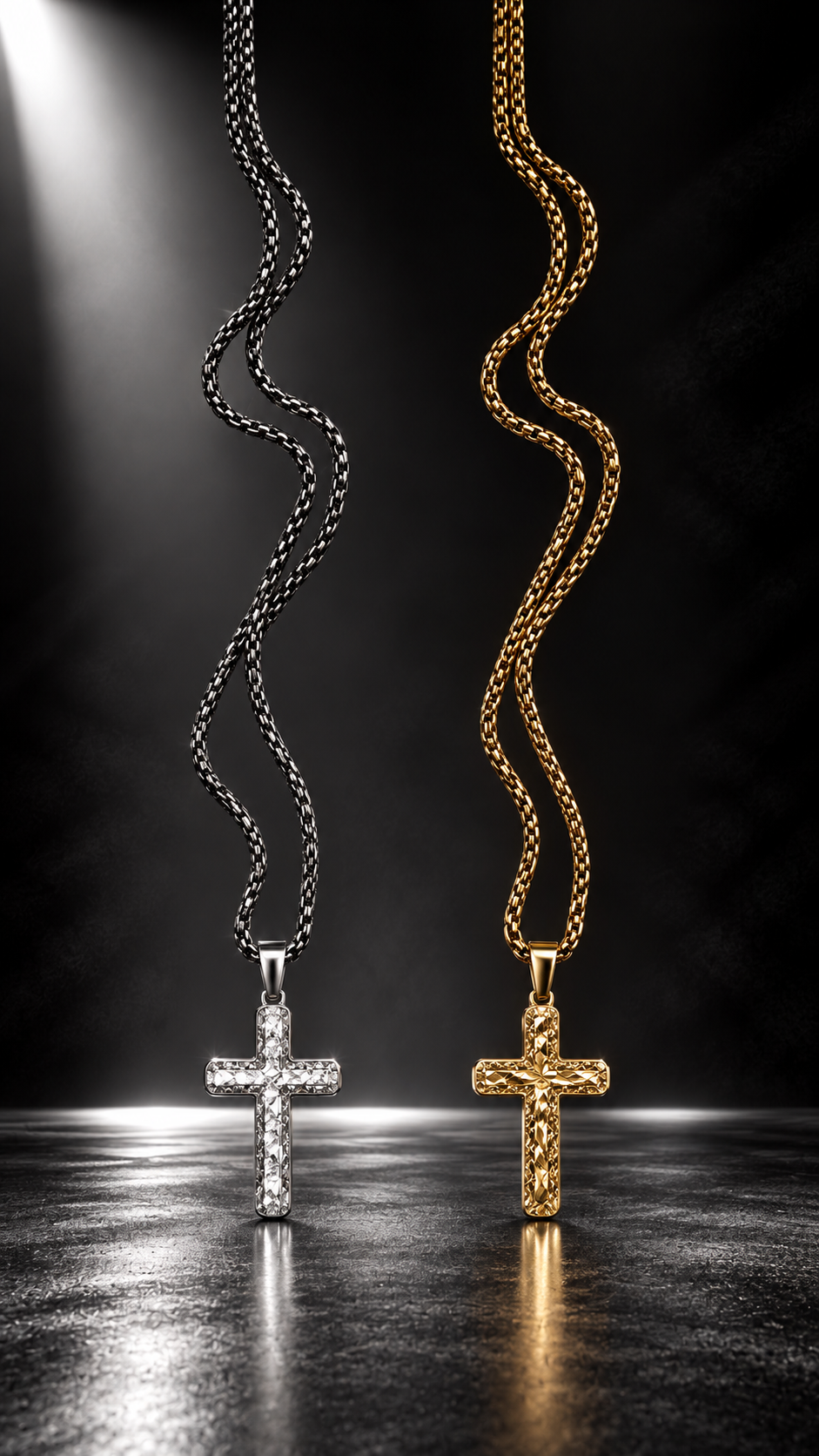 Collana Uomo “Saint Legacy” 2 Materiali